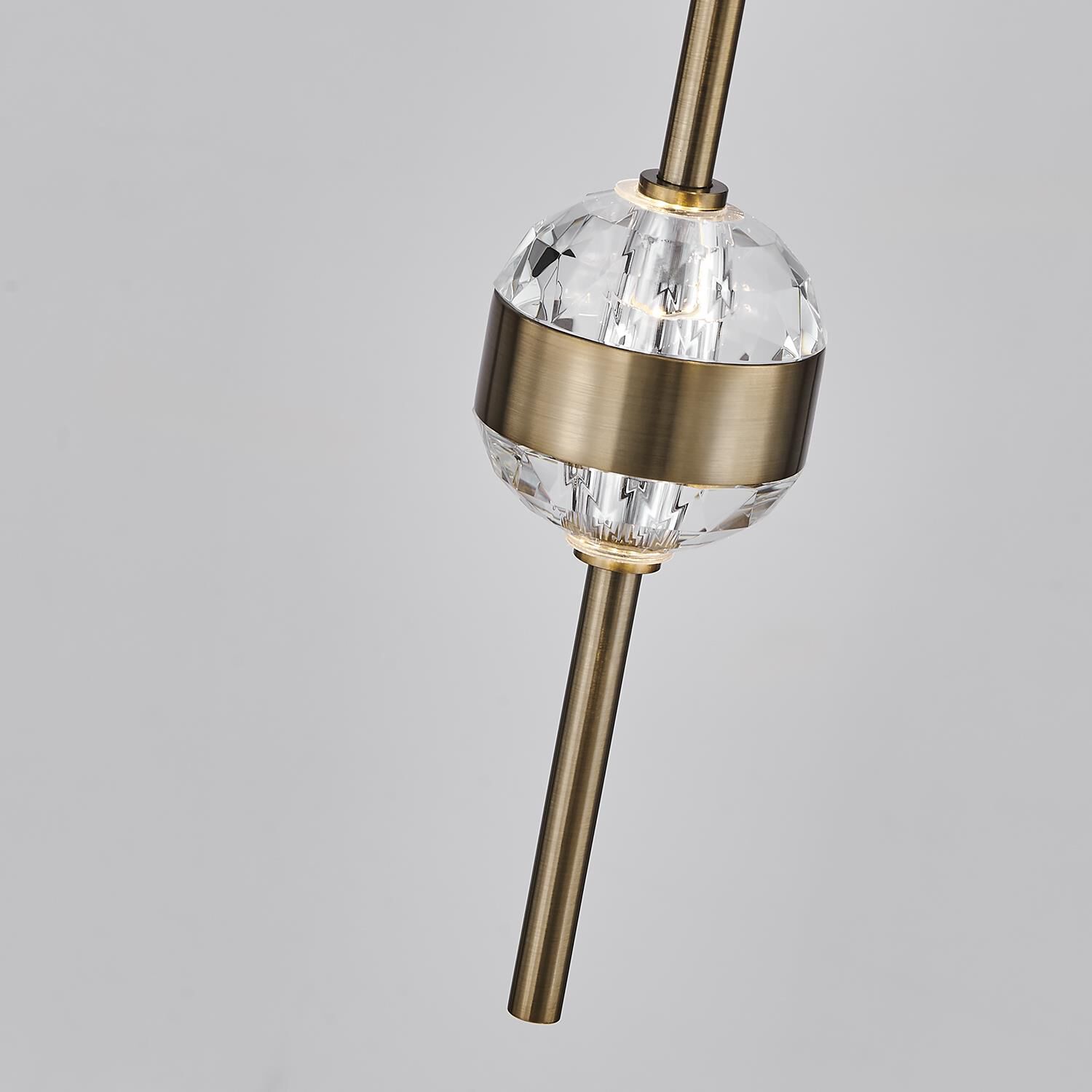 Shown in Winter Brass finish and Firenze Clear crystal