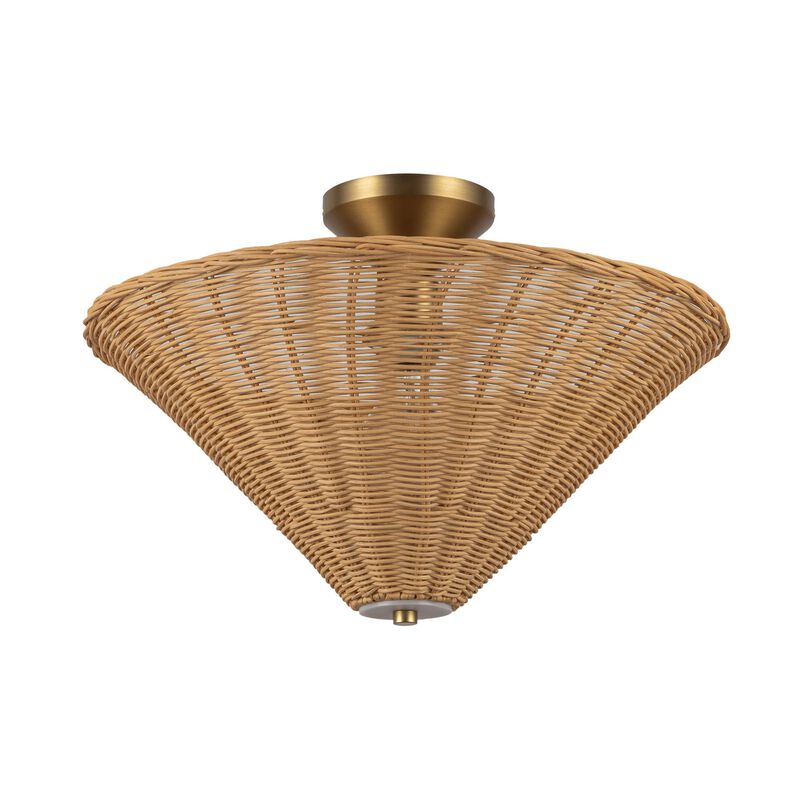 Peyton Fox Bridgette 16 Inch Semi Flush Mount by Alora Mood