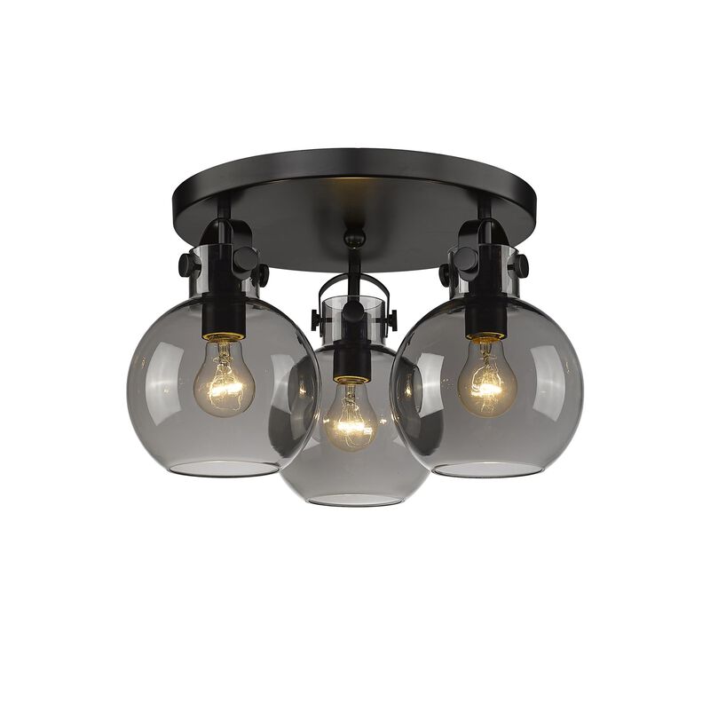 Bruno Marashlian Newton Sphere 19 Inch 3 Light Flush Mount by Innovations Lighting