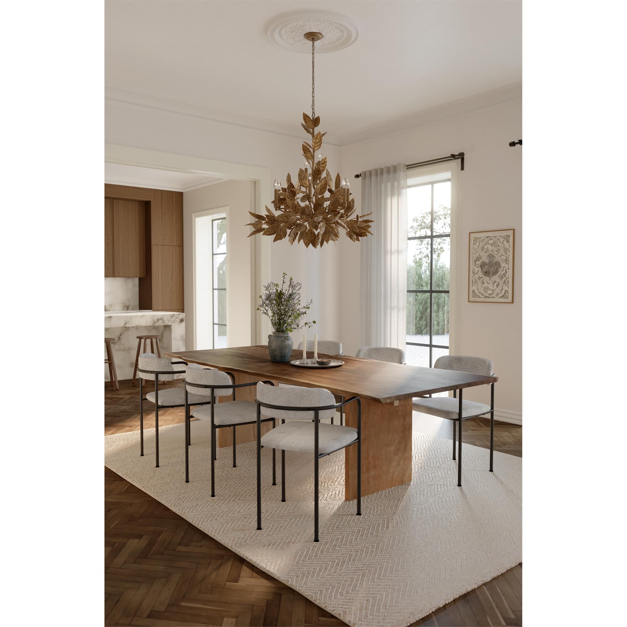 Shown in Weathered Gold finish