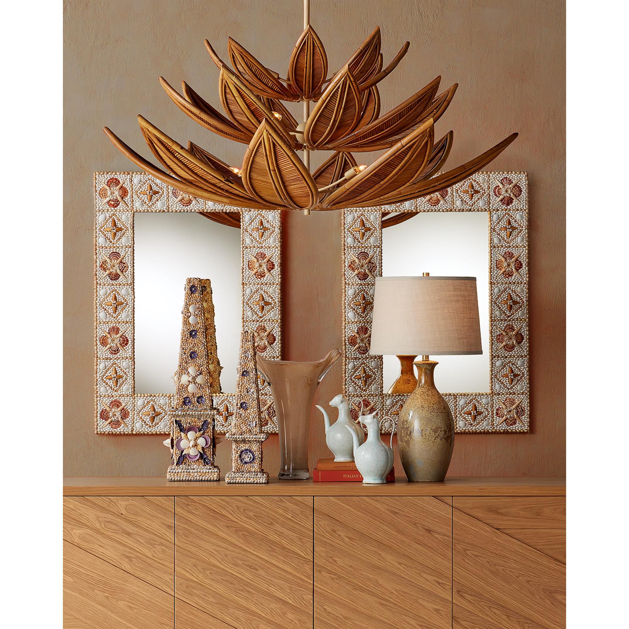 Shown in Soft Peach and Gold finish