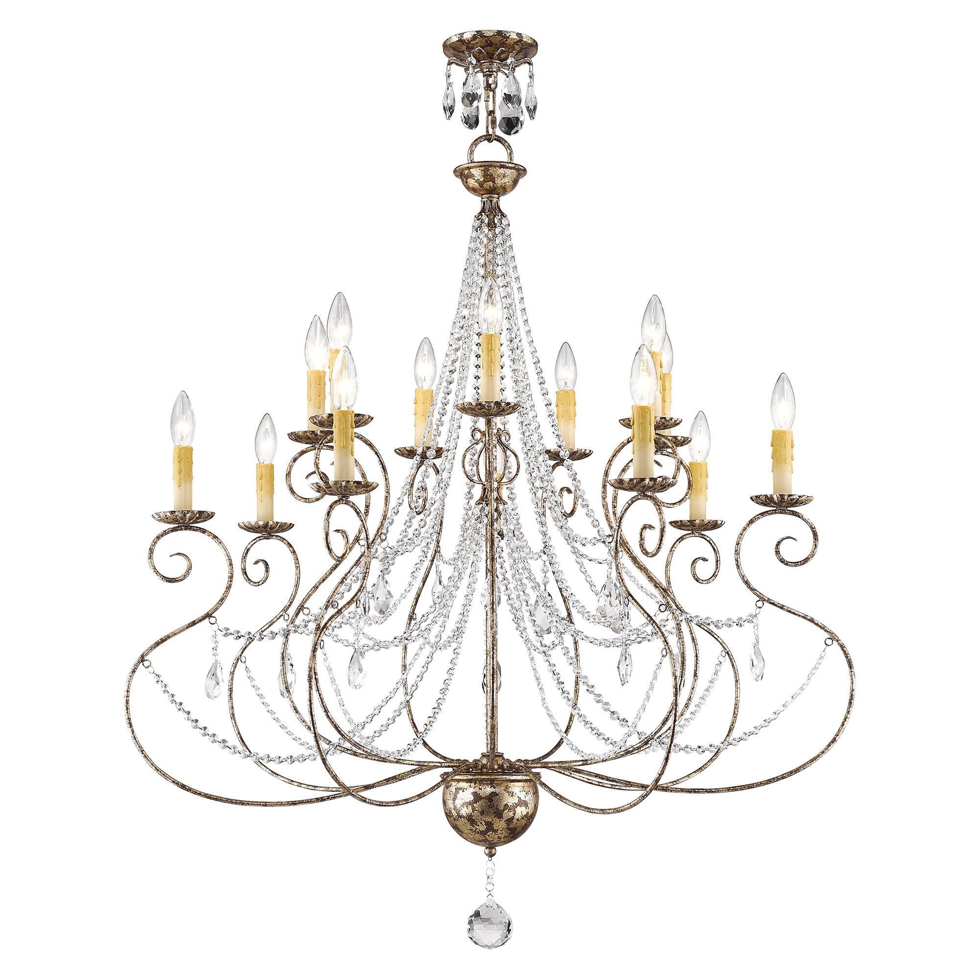 Isabella 36 Inch 14 Light Chandelier by Livex Lighting