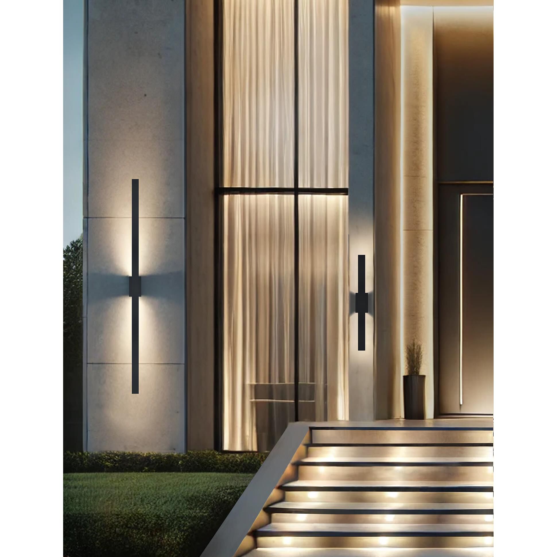 Justice Design Group Zarai 84 Inch Tall LED Outdoor Wall Light