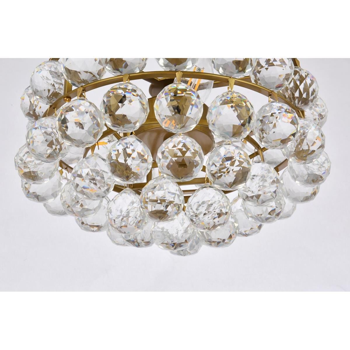 Savannah 12 Inch 3 Light Semi Flush Mount by Elegant Lighting