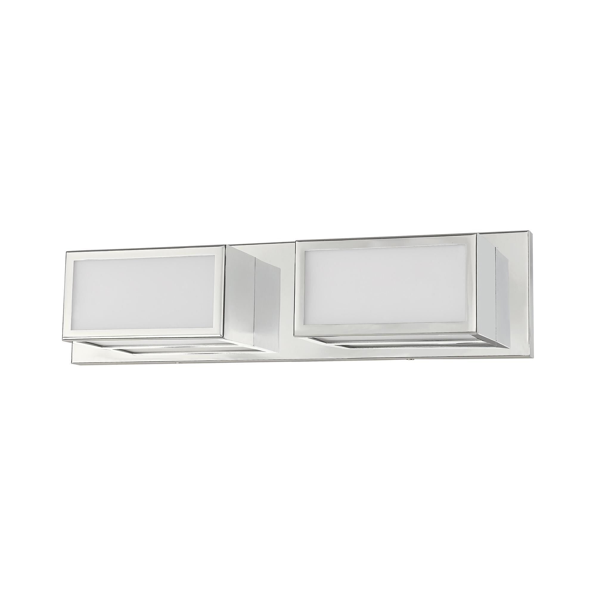 Shown in Polished Chrome finish and Hand Blown Satin Opal White glass