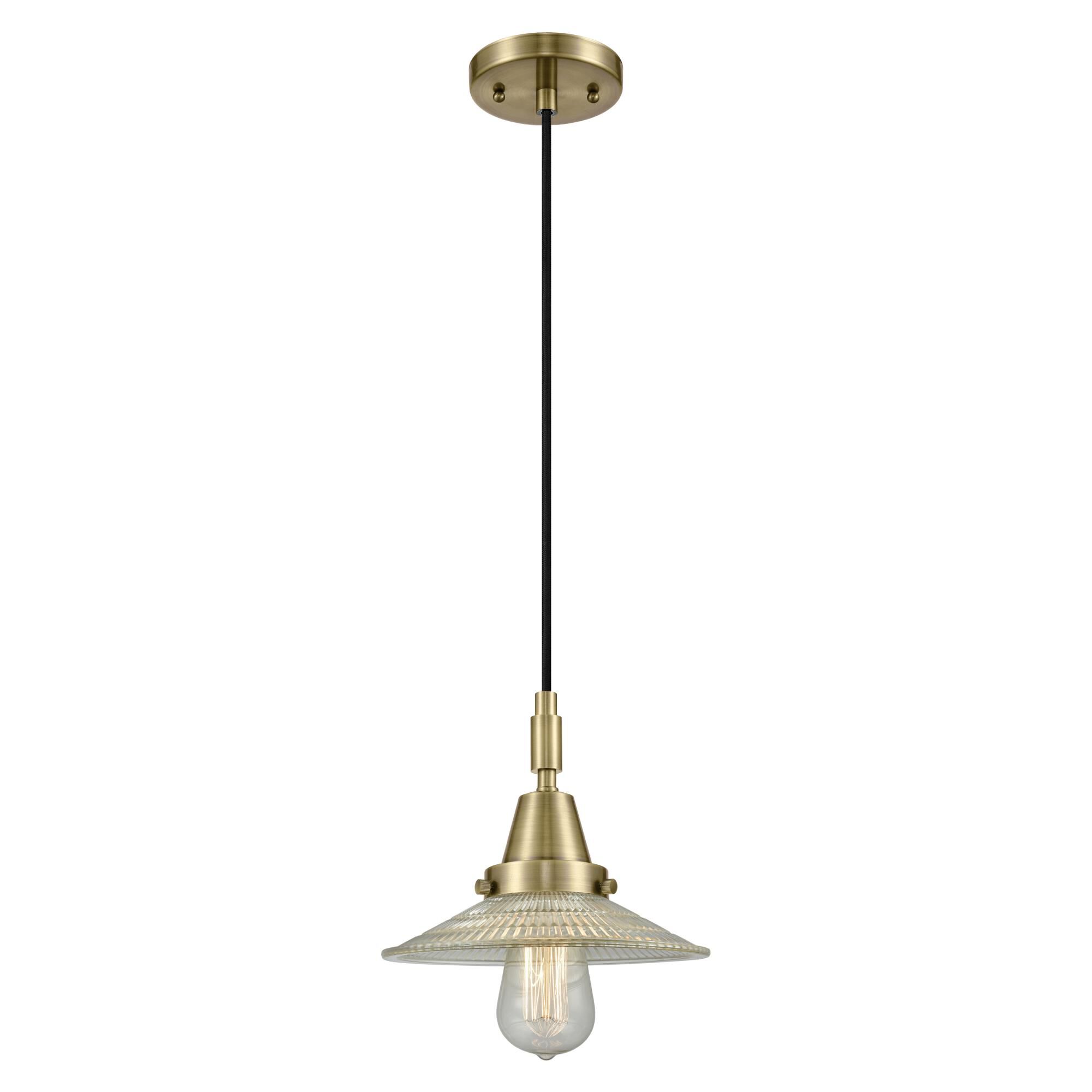Bruno Marashlian Halophane 9 Inch Mini Pendant by Innovations Lighting