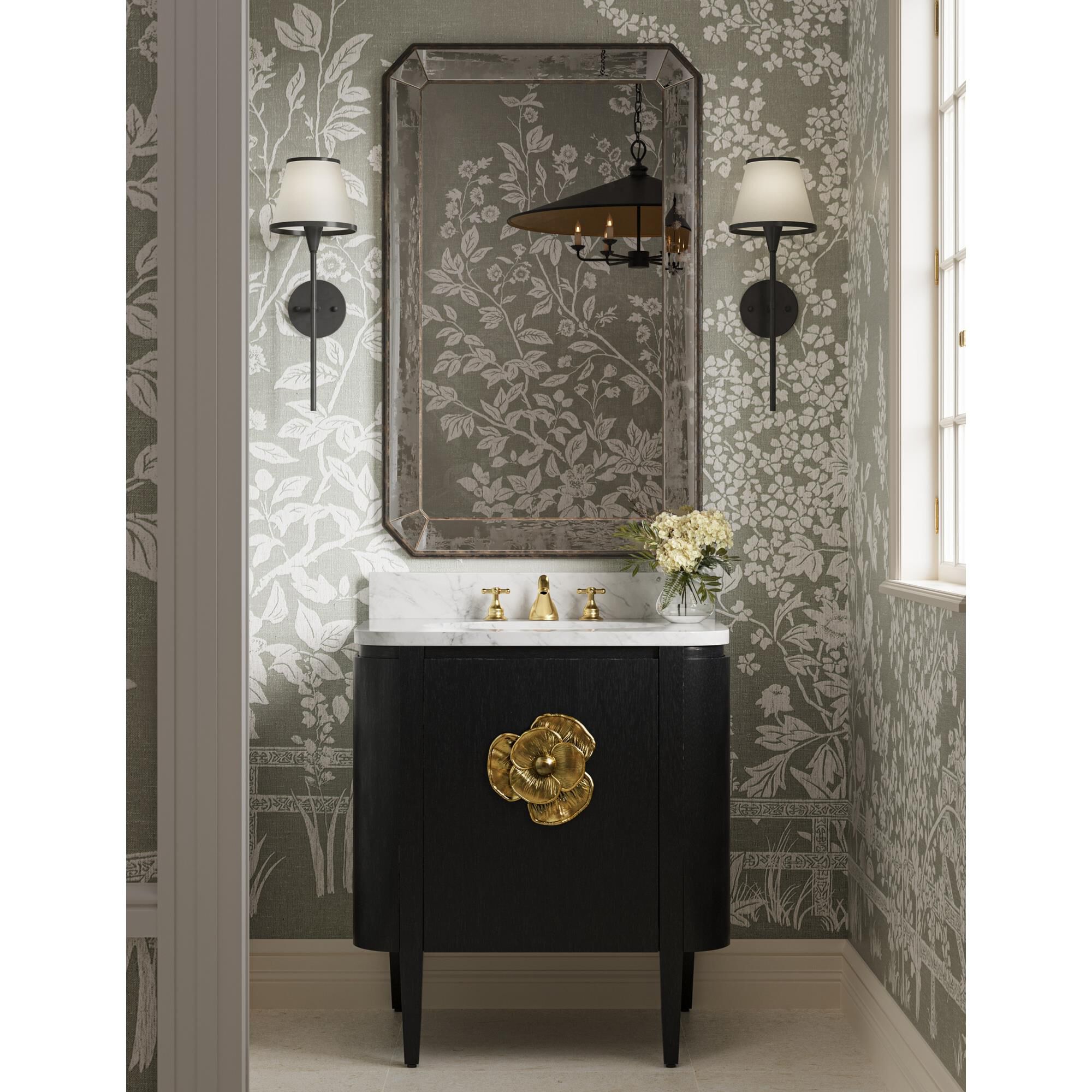Shown in French Black/Contemporary Gold finish