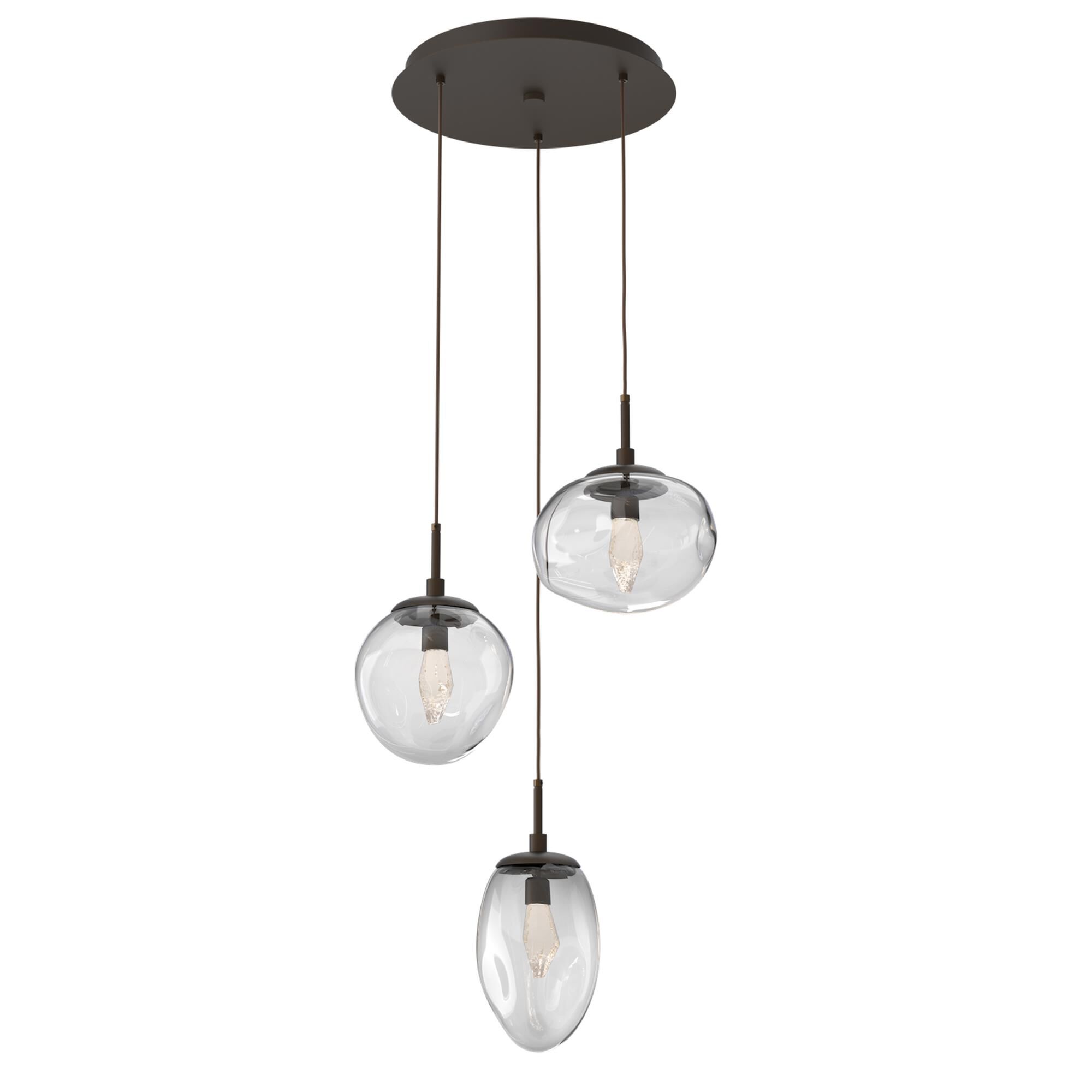 Shown in Flat Bronze finish and Geo Inner Clear Outer glass