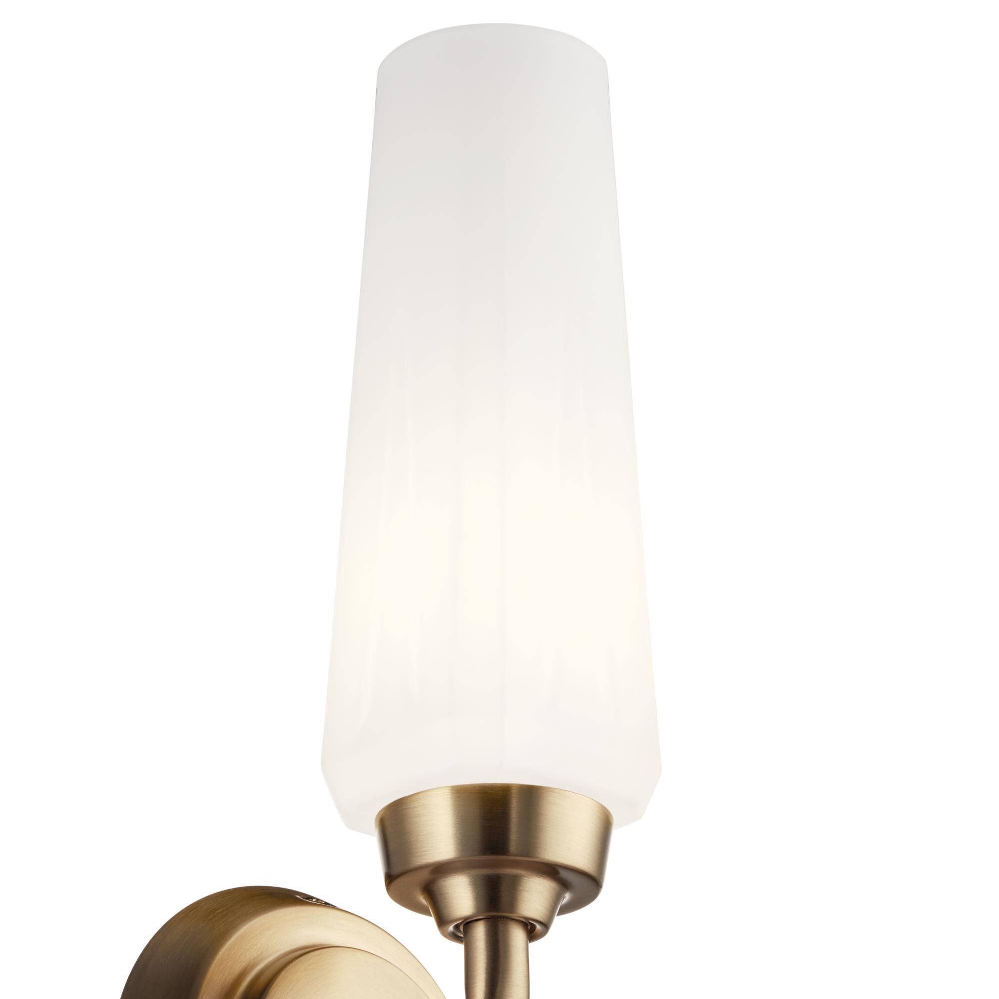 Shown in Champagne Bronze finish and Satin Etched Cased Opal glass