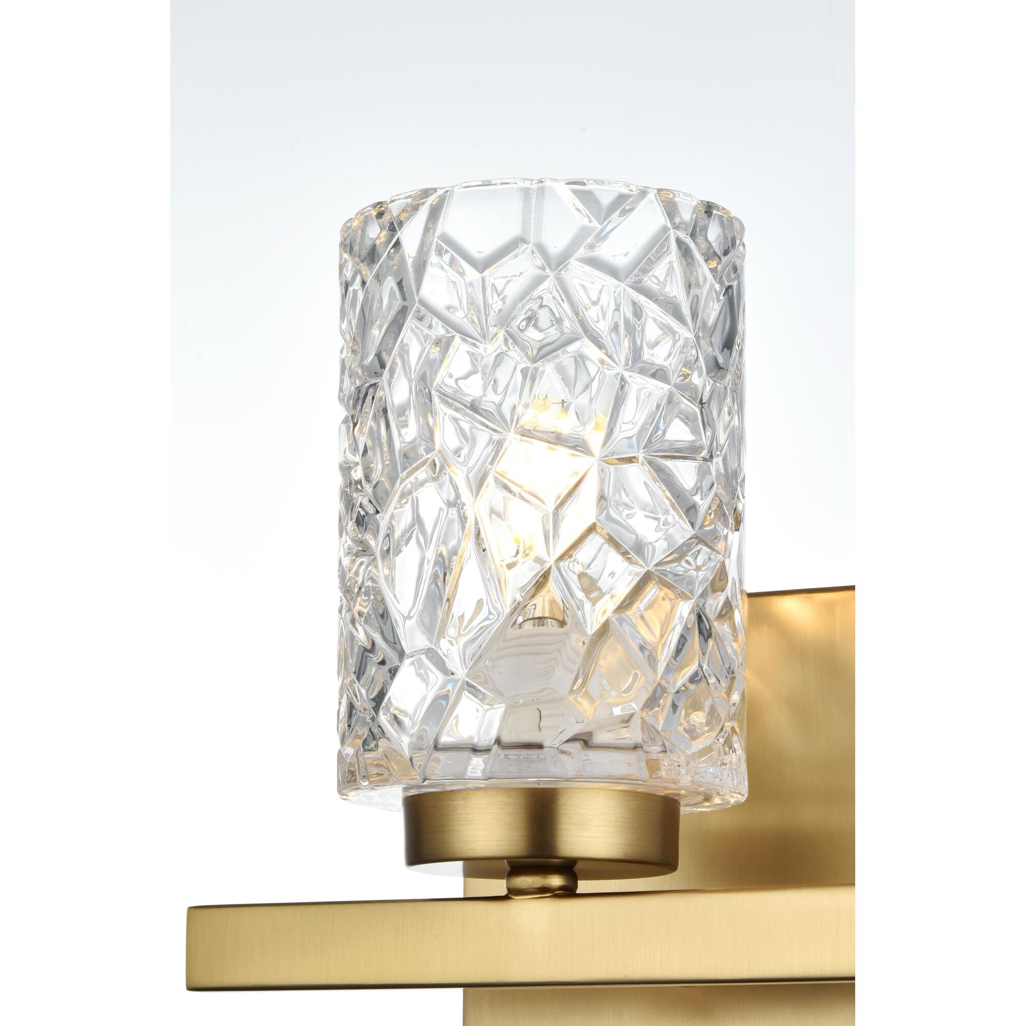 Shown in Satin Gold And Clear finish