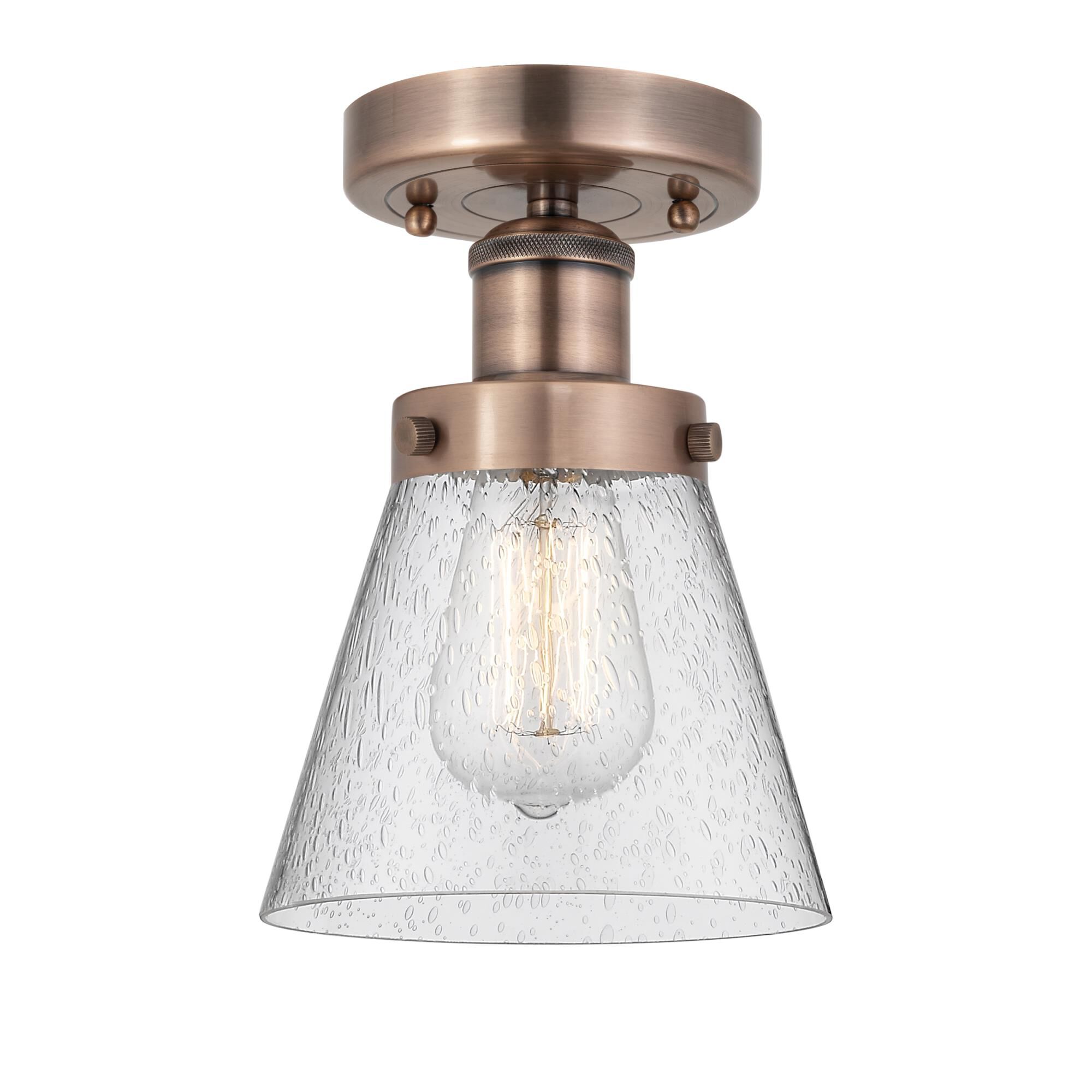 Bruno Marashlian Cone 6 Inch 1 Light Semi Flush Mount by Innovations Lighting