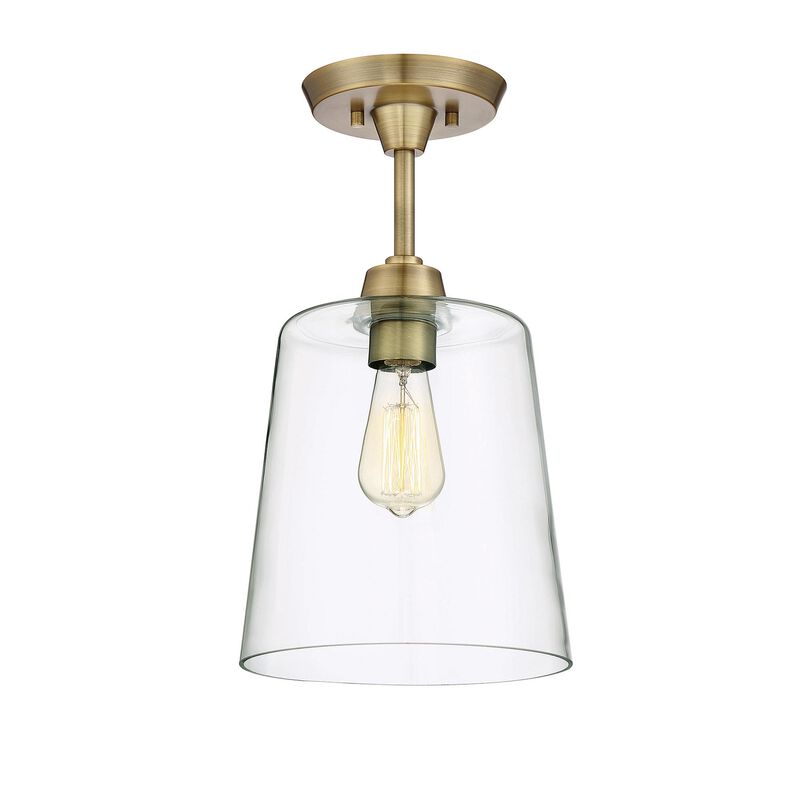 10 Inch 1 Light LED Semi Flush Mount by Meridian Lighting