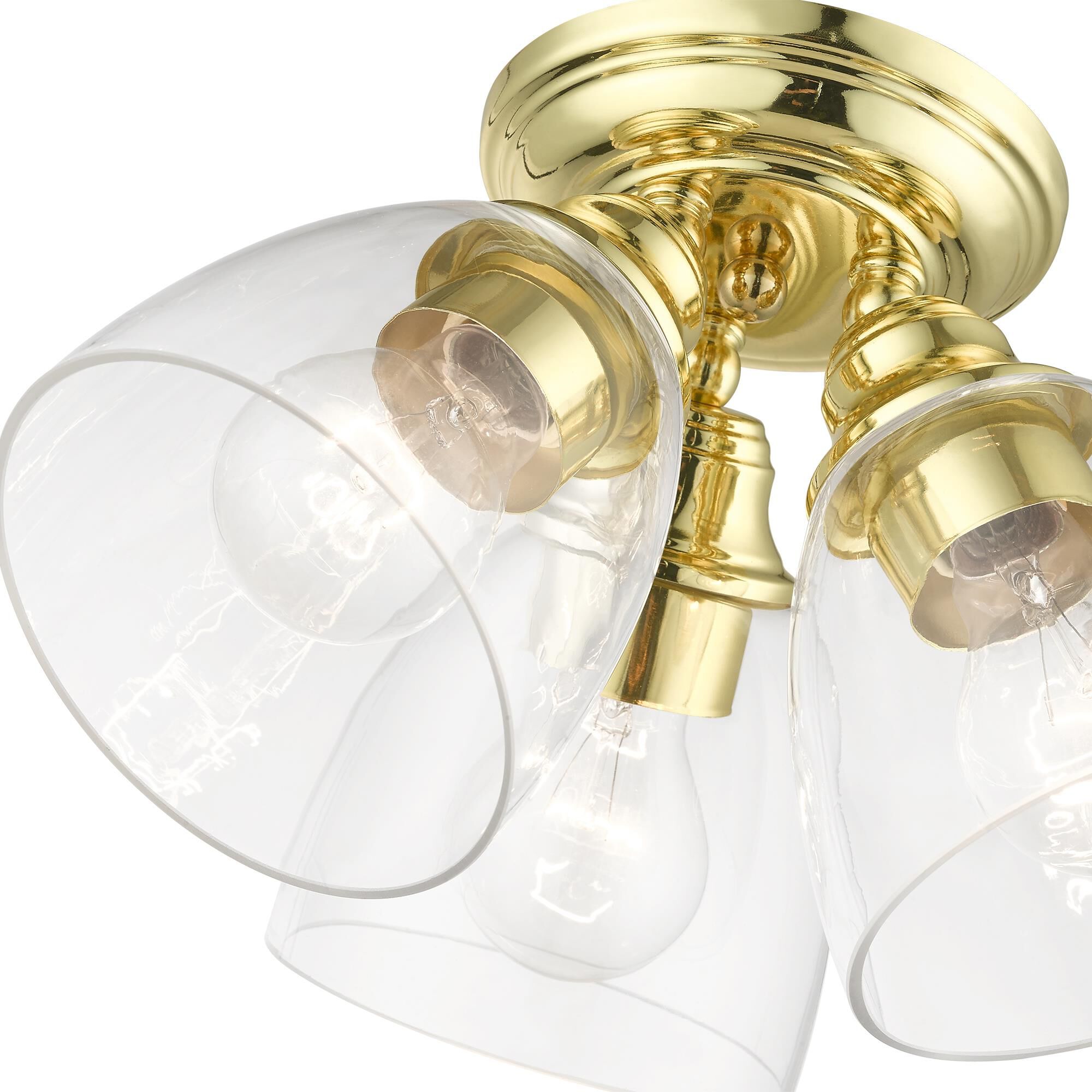 Montgomery 14 Inch 3 Light Semi Flush Mount by Livex Lighting