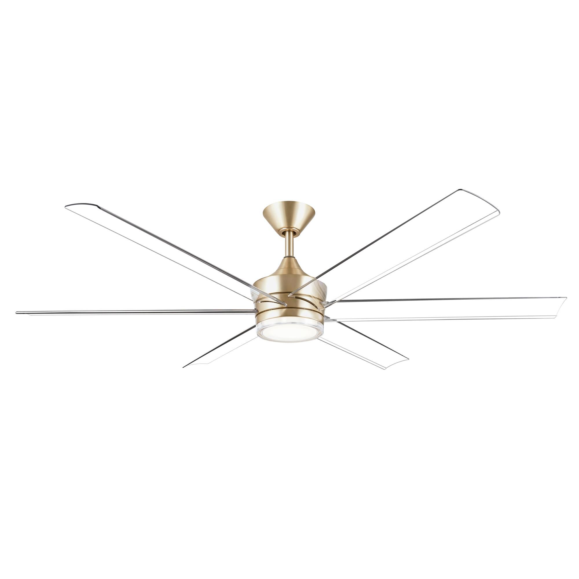 Shown in Champagne Bronze finish and Clear Polycarbonate with Inside Frosted Acrylic glass