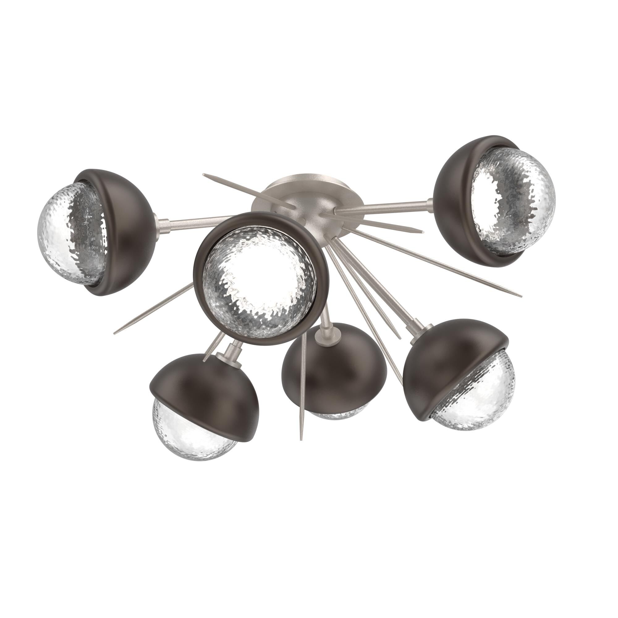 Levi Wilson Cabochon 28 Inch Semi Flush Mount by Hammerton Studio