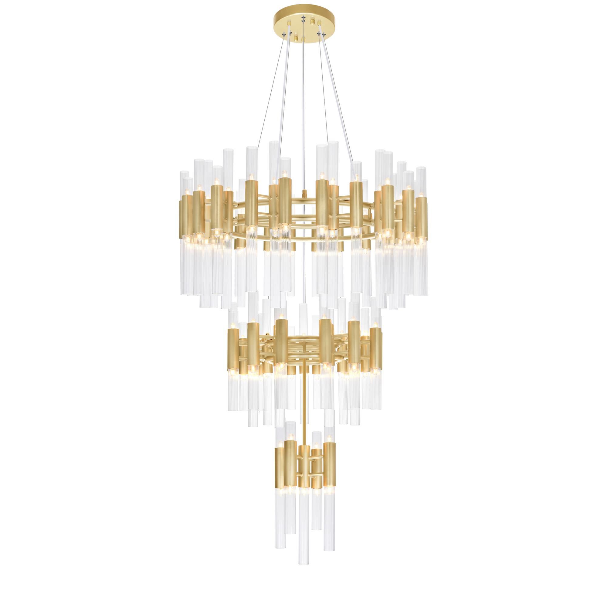 Orgue 32 Inch 123 Light LED Chandelier by CWI Lighting