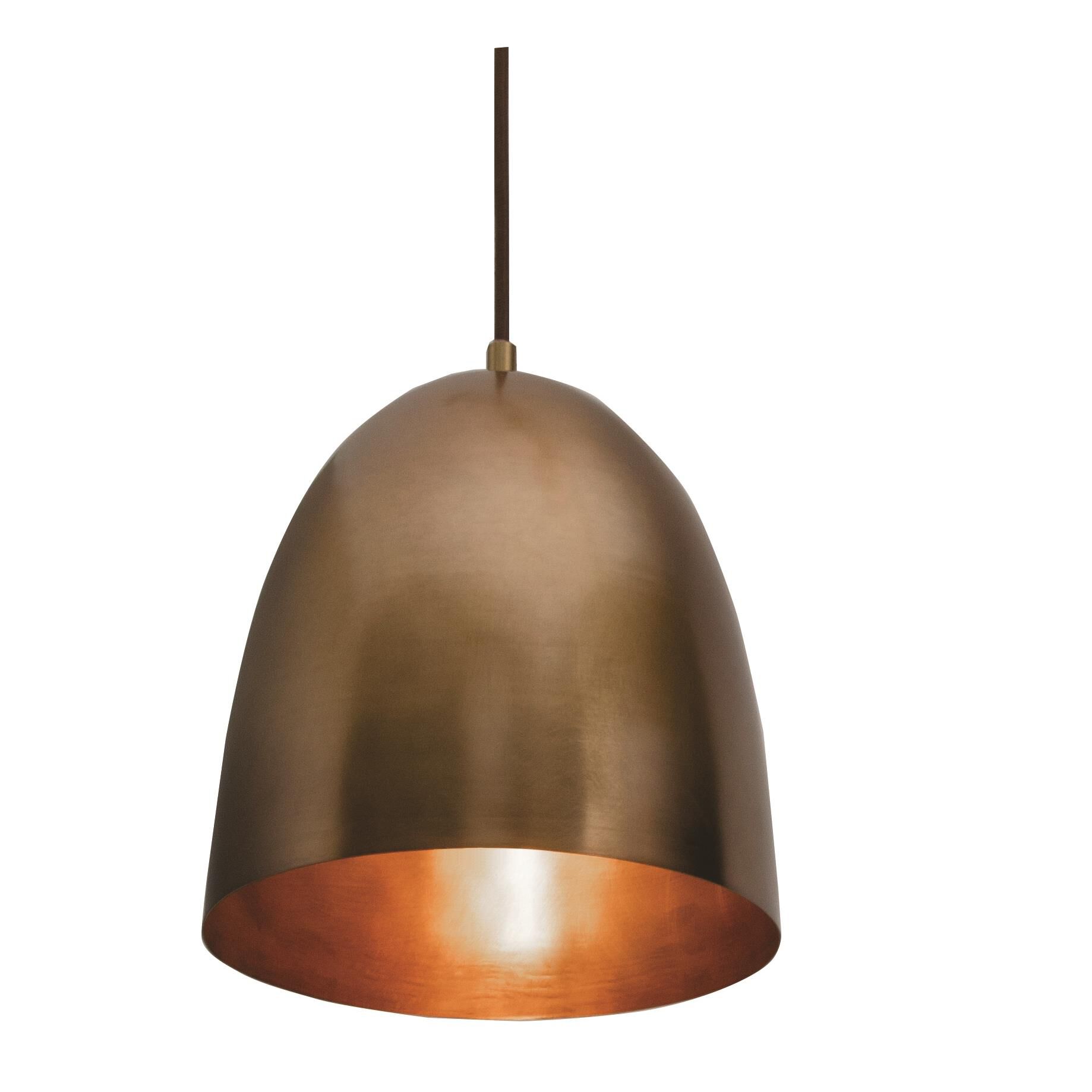 Shown in Antique Brass finish and Antique Brass shade and No Accent accent