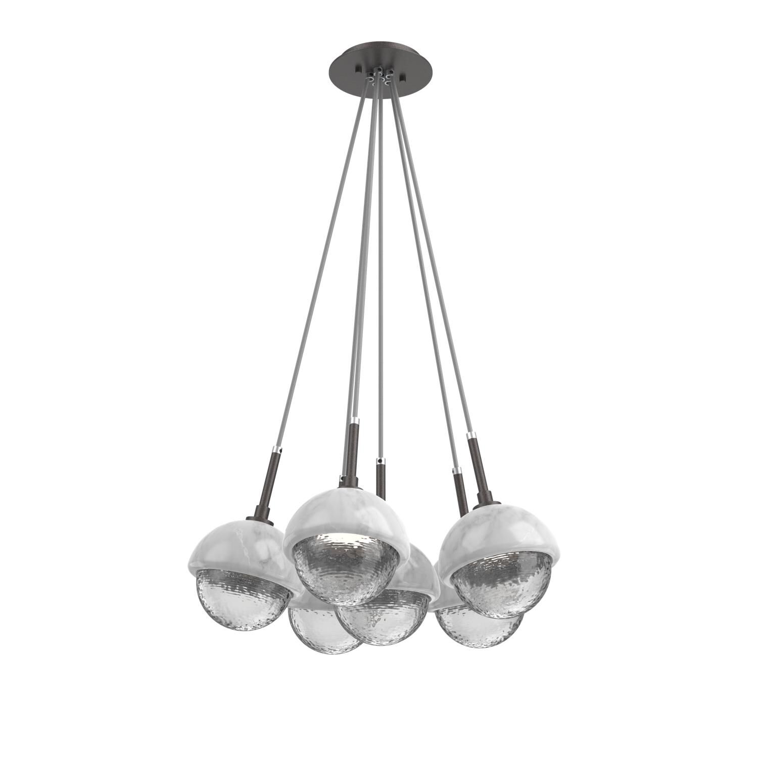 Levi Wilson Cabochon 19 Inch Multi Pendant Light by Hammerton Studio