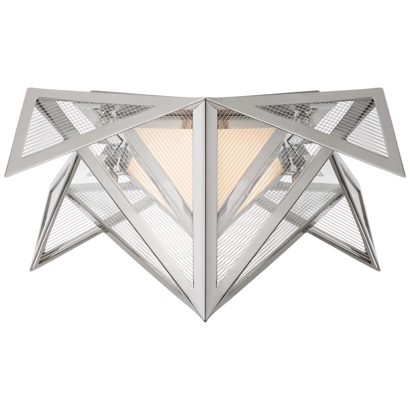 Shown in Polished Nickel finish and Clear Lined glass and Clear Lined Glass shade