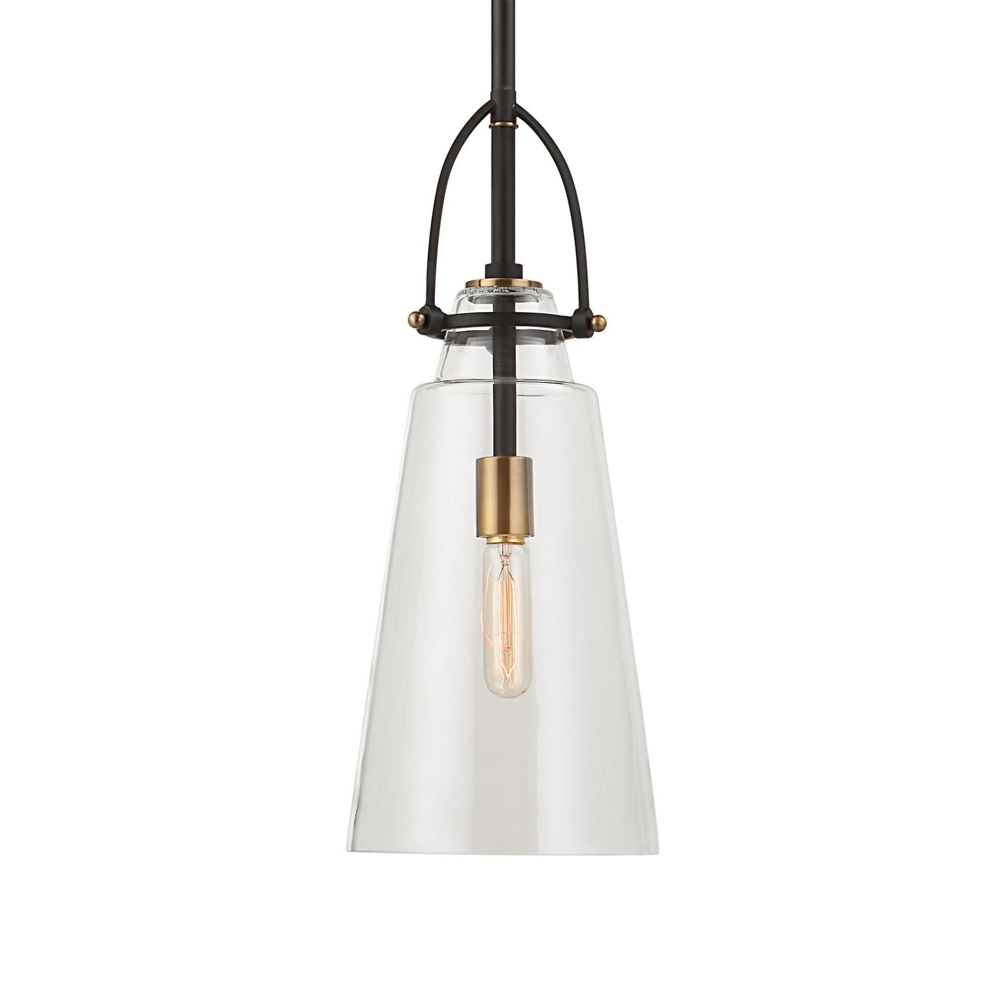 Shown in Black With Antique Brass Accents finish