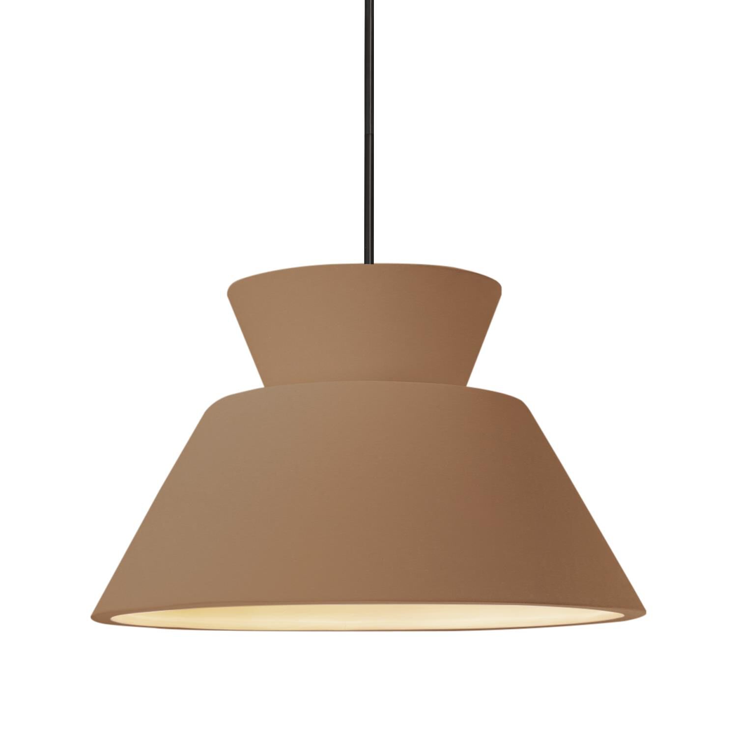 Radiance Trapezoid 14 Inch Large Pendant by Justice Design Group