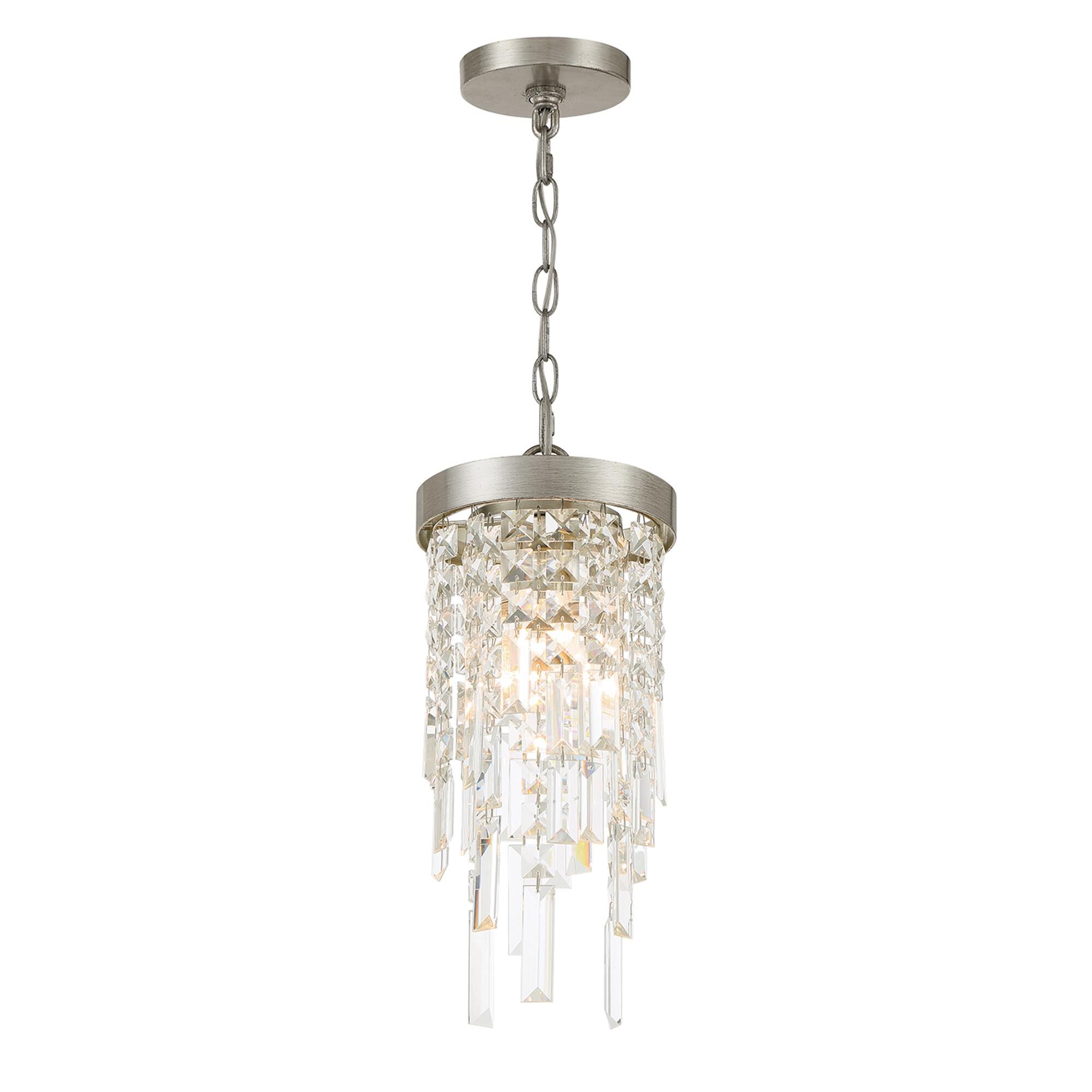 Shown in Antique Silver finish and Hand Cut crystal