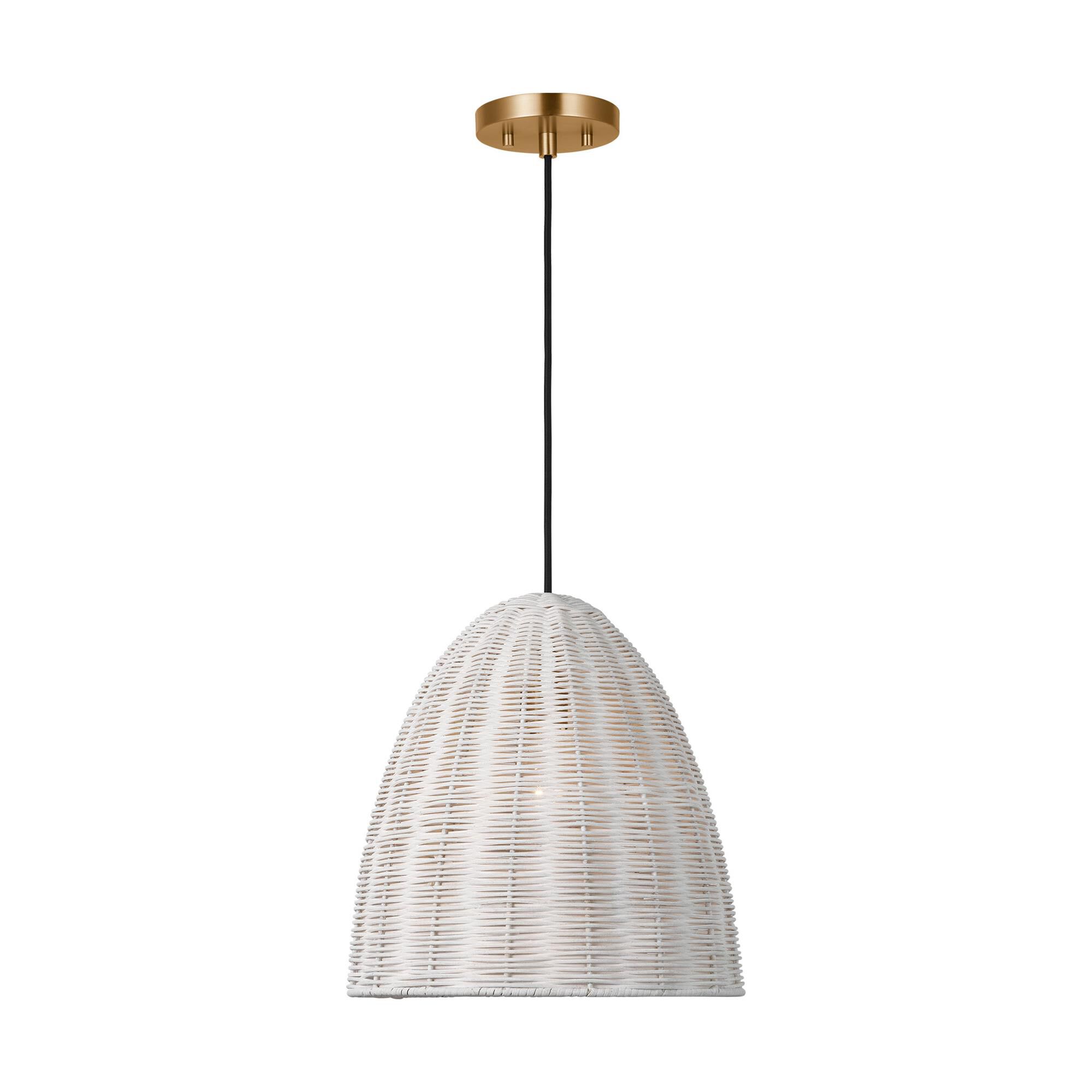 Shown in Chalk Wicker finish and Chalk Wicker shade