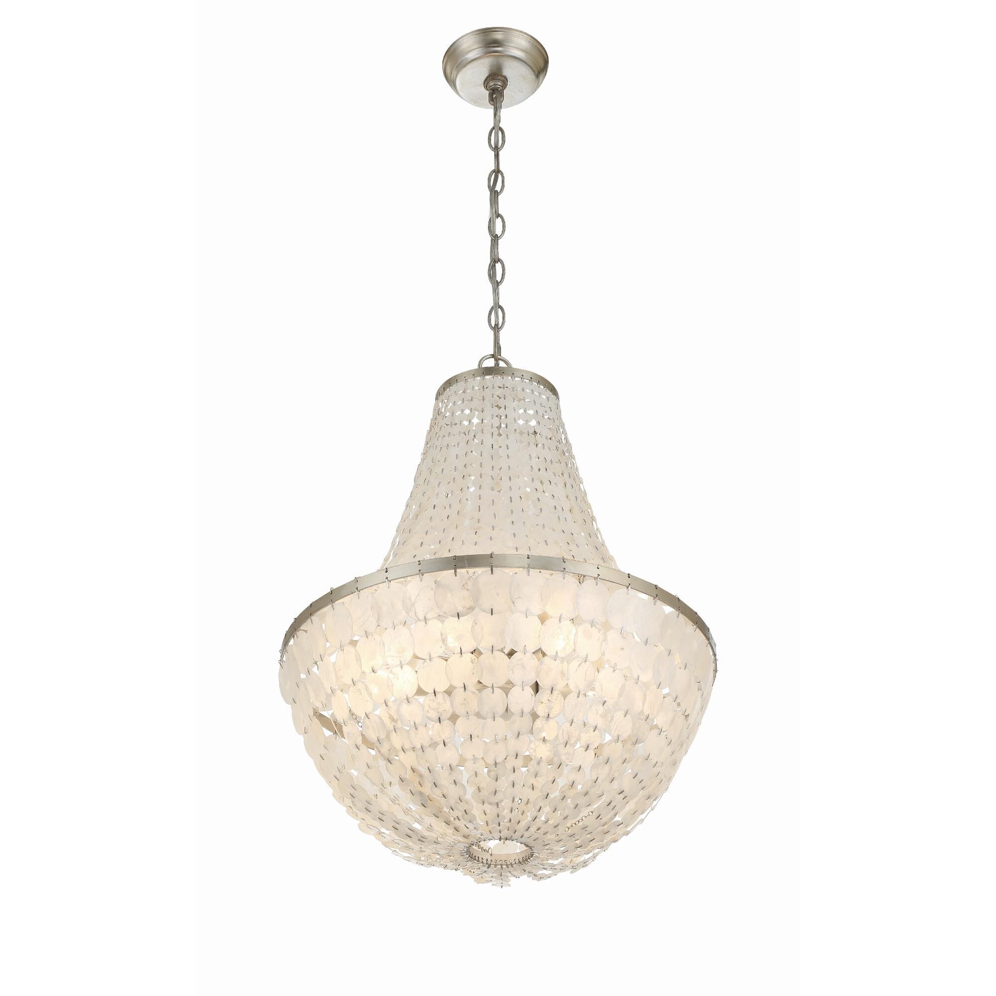 Brielle 18 Inch 6 Light Mini Chandelier by Crystorama