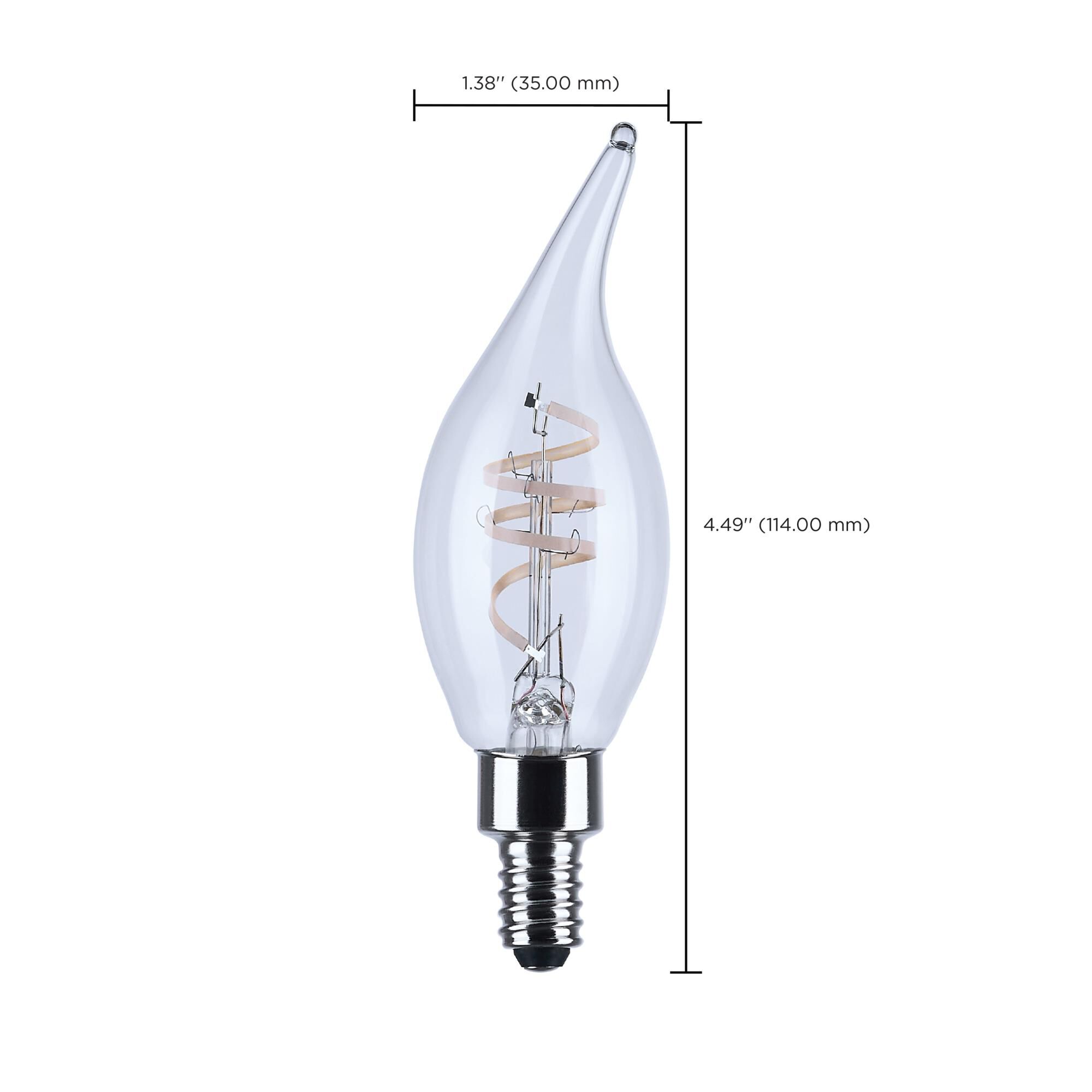 Dimmable 4 Watt 2700K CA11 LED Light Bulb,