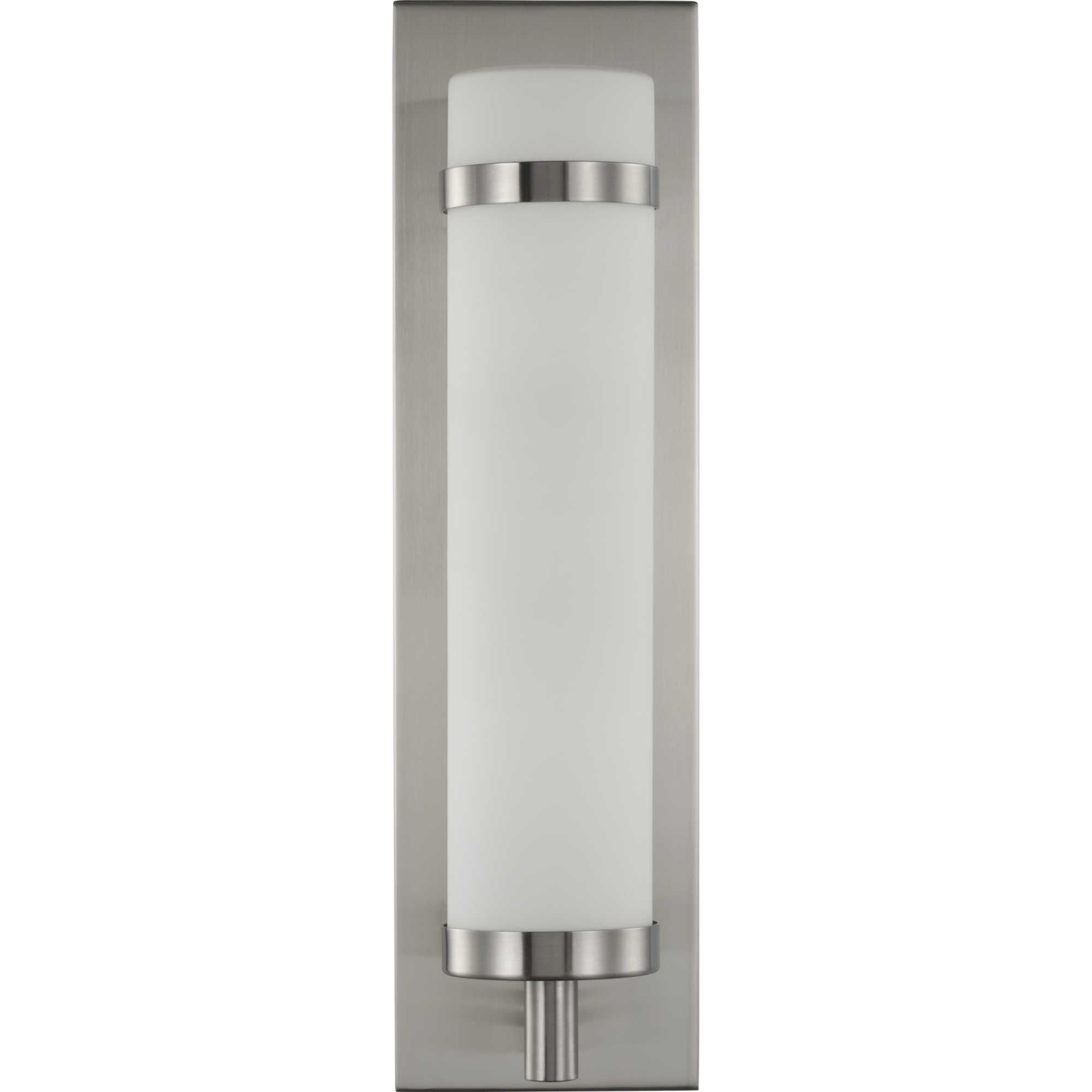 Shown in Brushed Nickel finish and Etched Opal glass