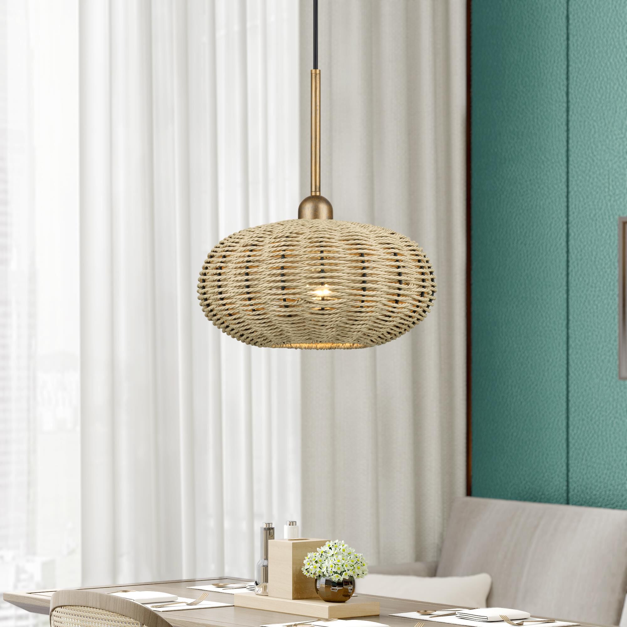 Summervine 12 Inch Mini Pendant by Livex Lighting