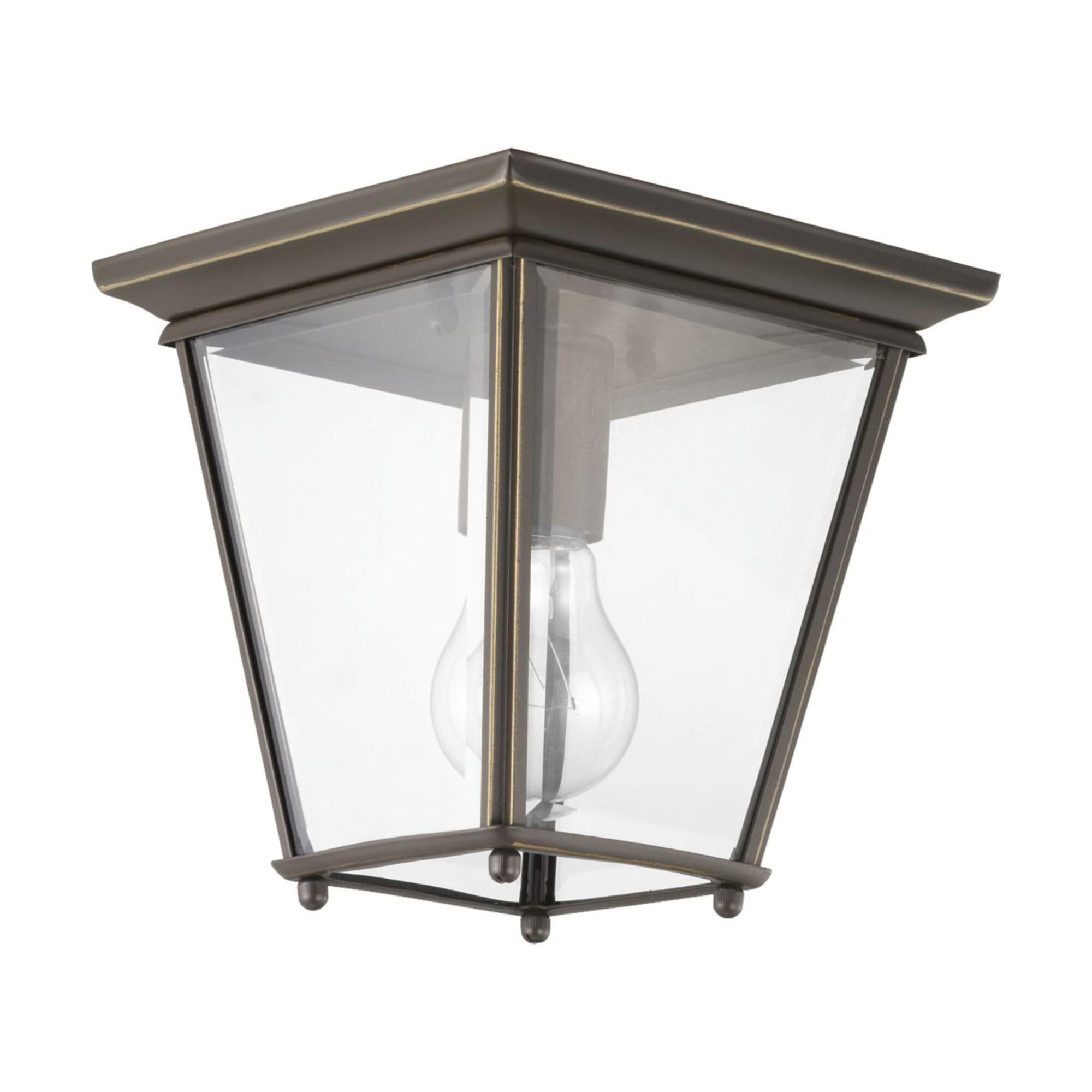 Burlington 7 Inch 1 Light Outdoor Flush Mount by Progress Lighting
