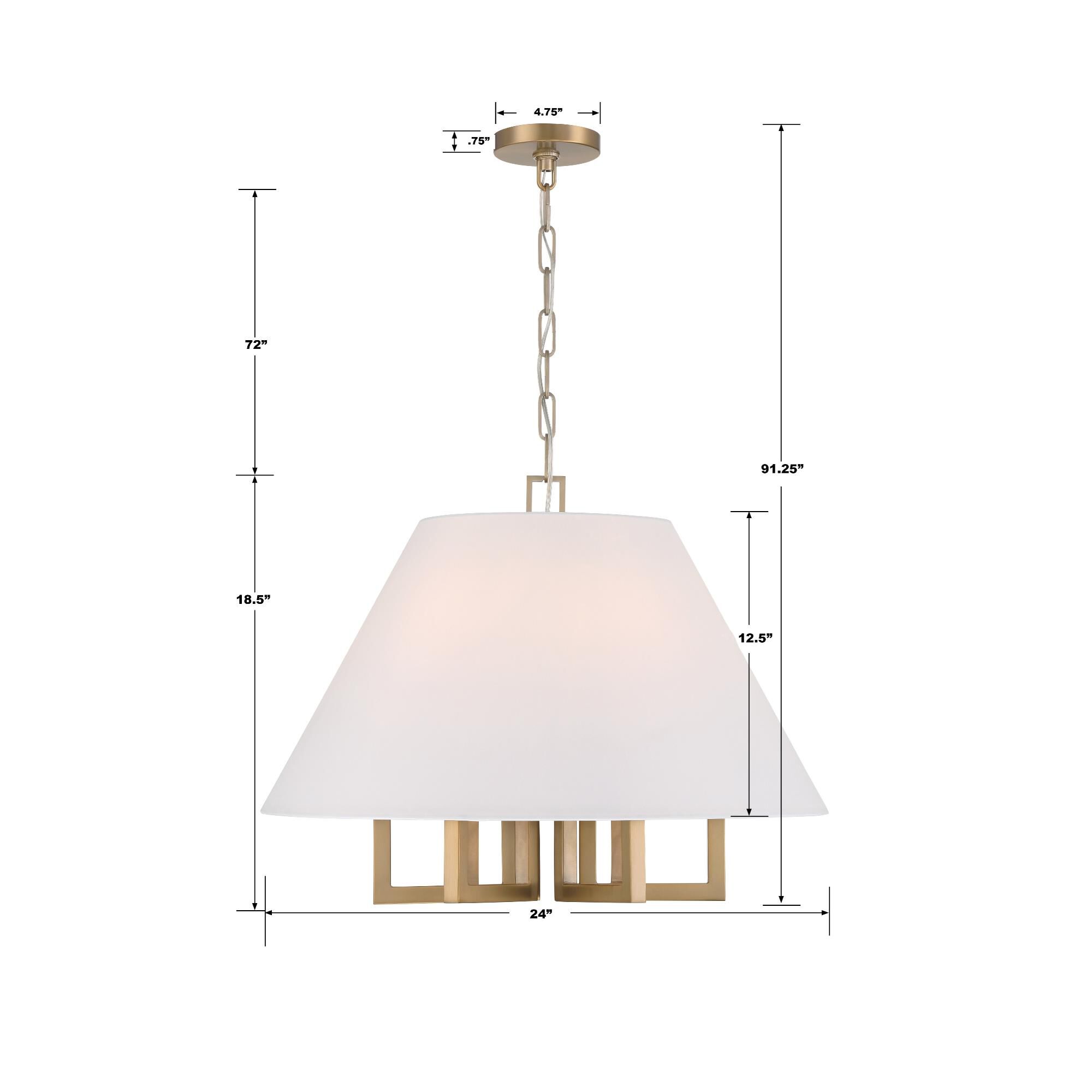 Westwood 24 Inch Chandelier by Crystorama