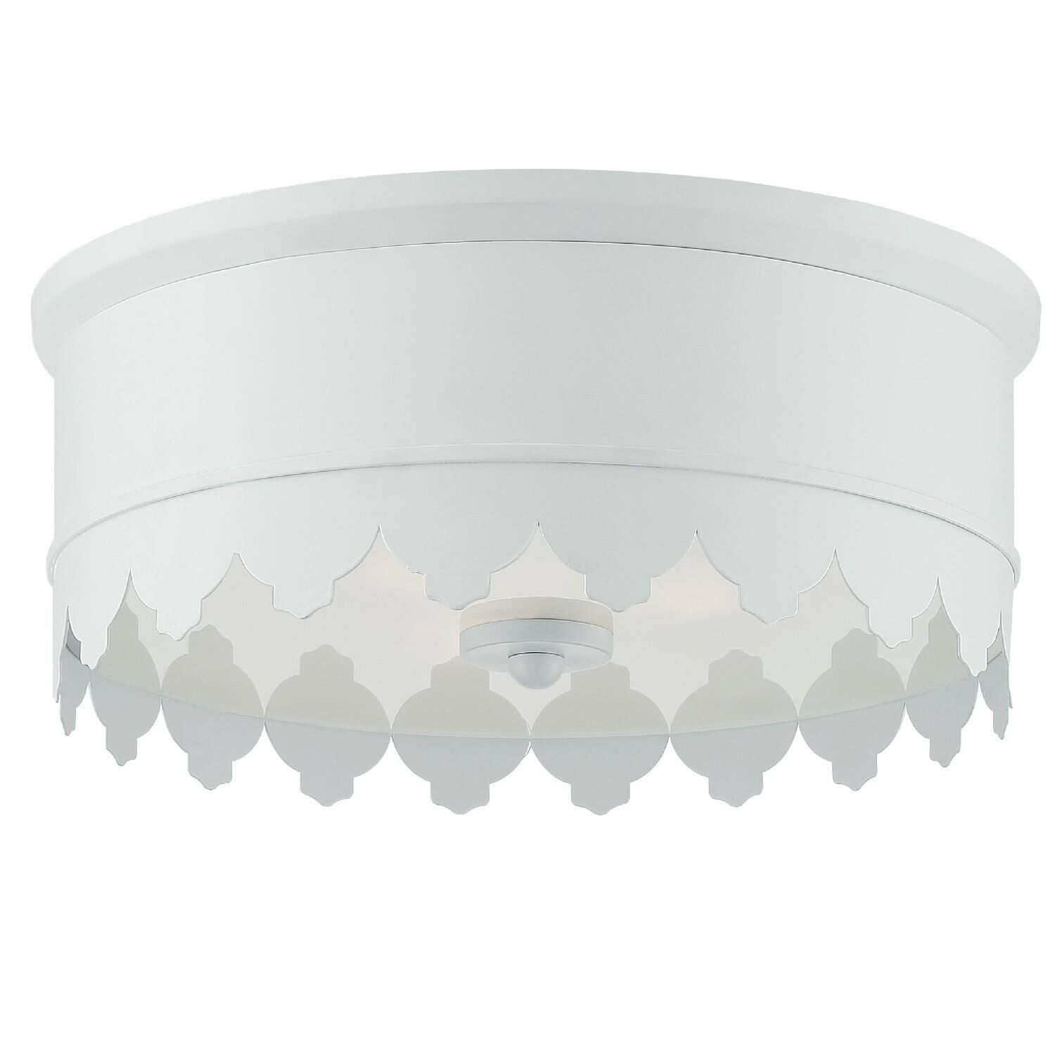 Nina 14 Inch 3 Light Flush Mount by Crystorama