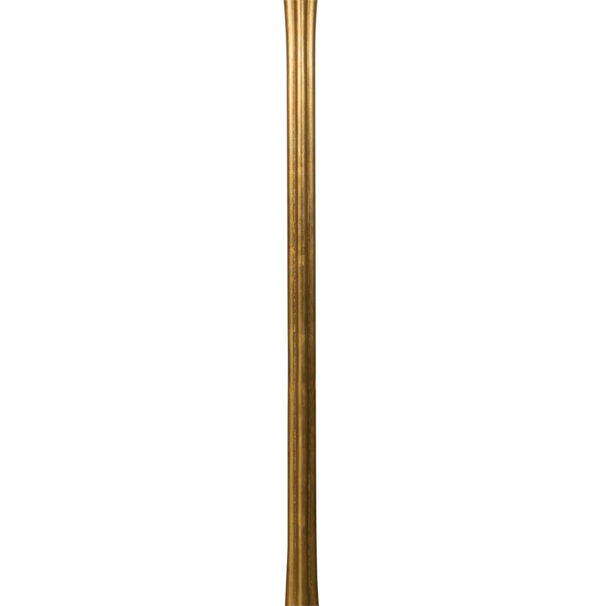 Shown in Gold Leaf finish and Linen shade