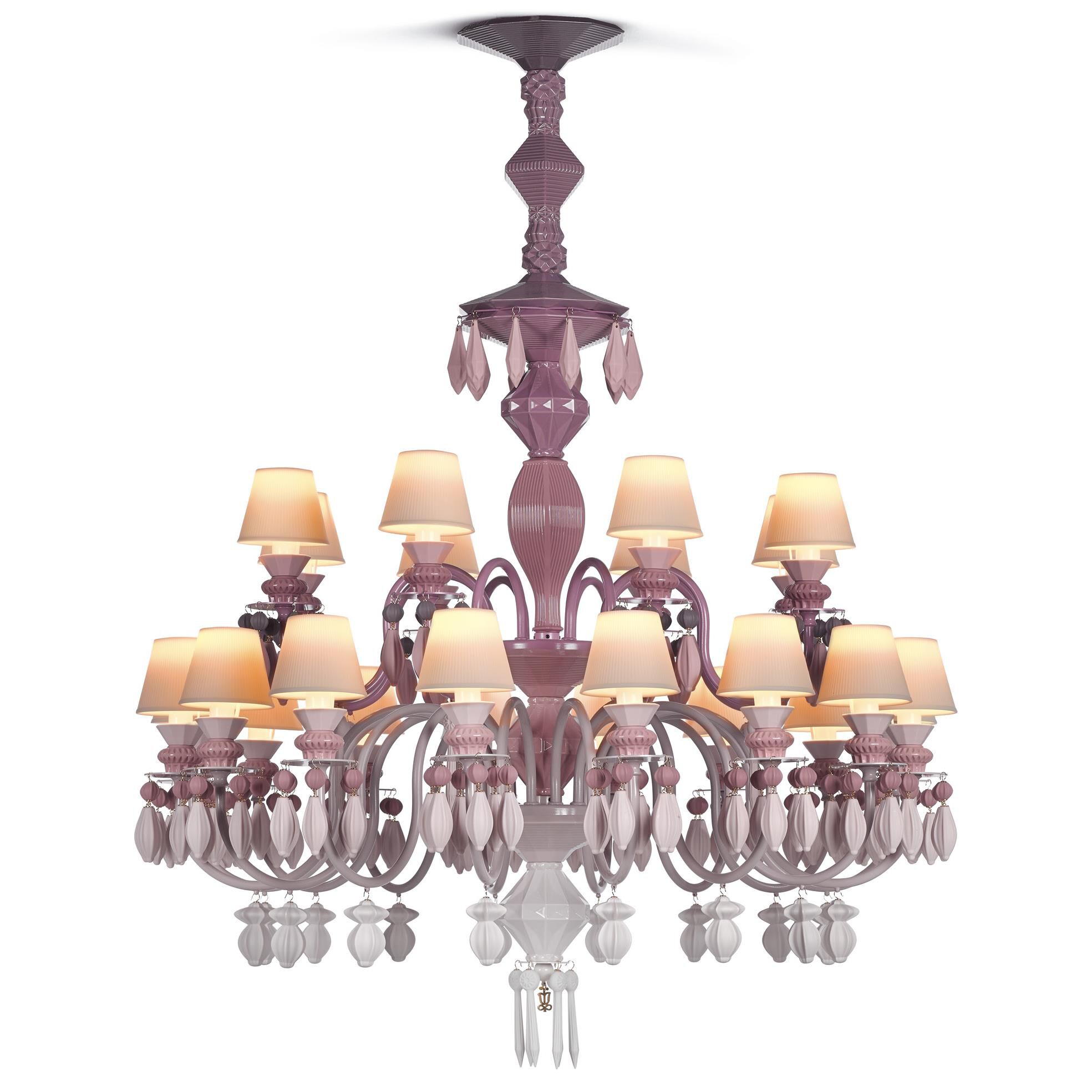 Belle De Nuit 39 Inch 24 Light LED Chandelier by Lladro