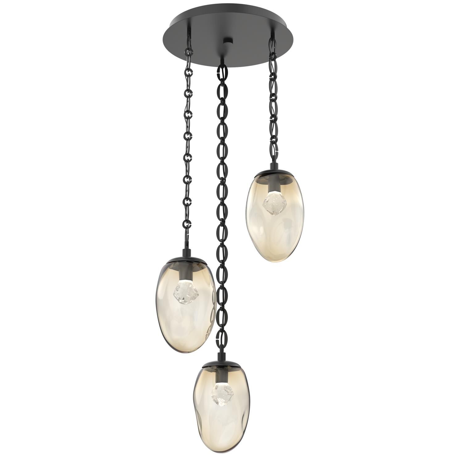 Levi Wilson Meteo Led 20 Inch Multi Light Pendant by Hammerton Studio