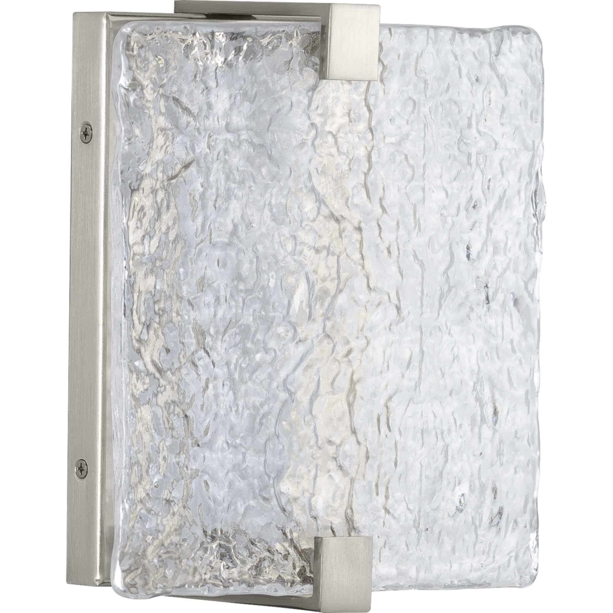 Progress Lighting LED Stone Glass Sconce 8 Inch LED Wall Sconce