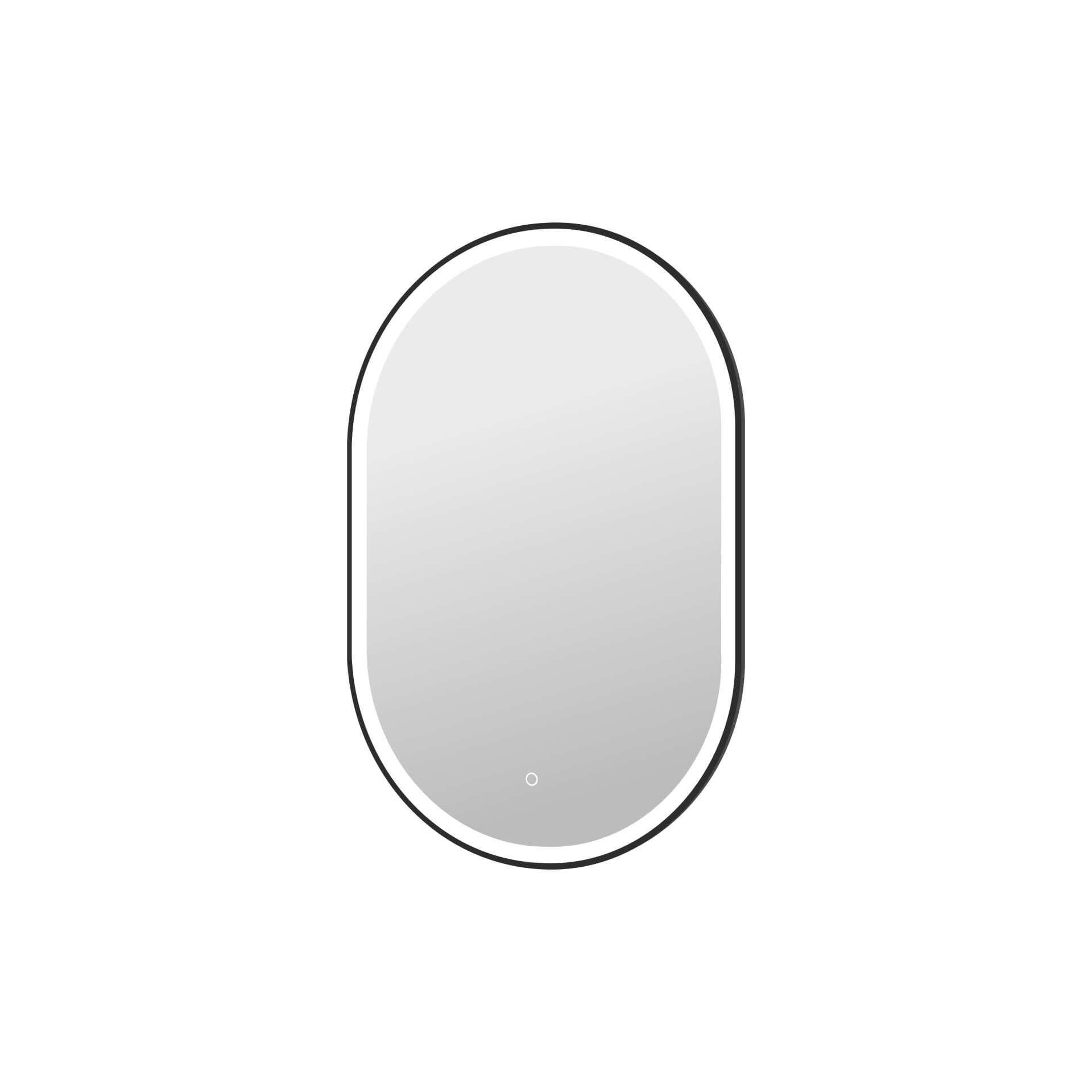 Harmoni 40 Inch Oval LED Lighted Mirror by Elegant Decor