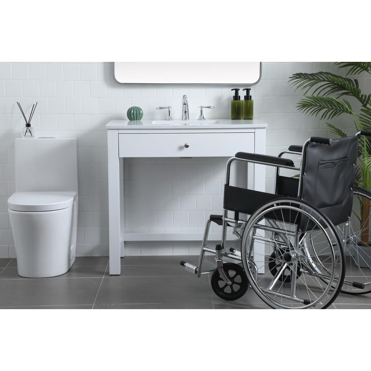 Hudson 36 Inch Bath Vanity by Elegant Decor