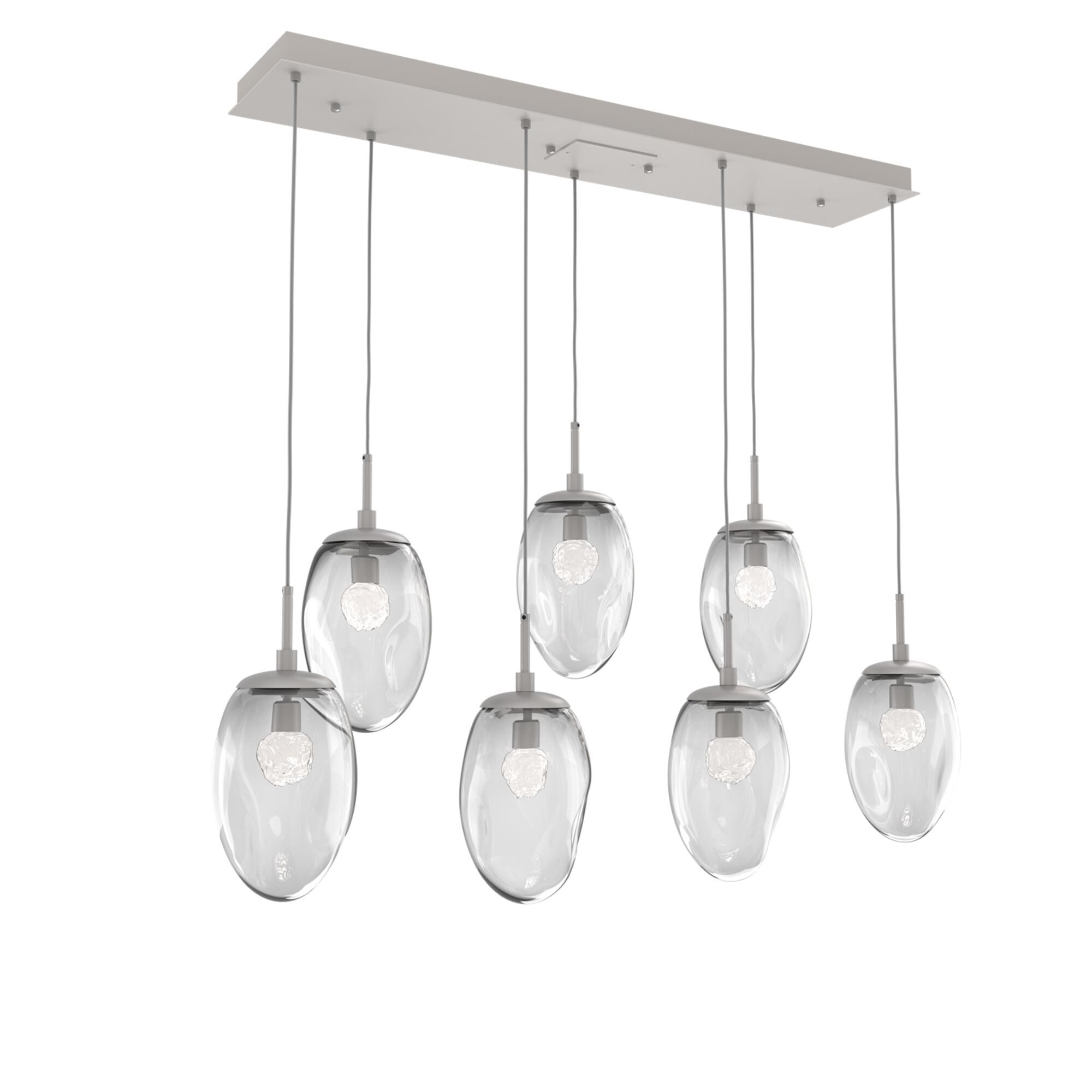 Levi Wilson Nebula 50 Inch 7 Light LED Linear Suspension Light by Hammerton Studio