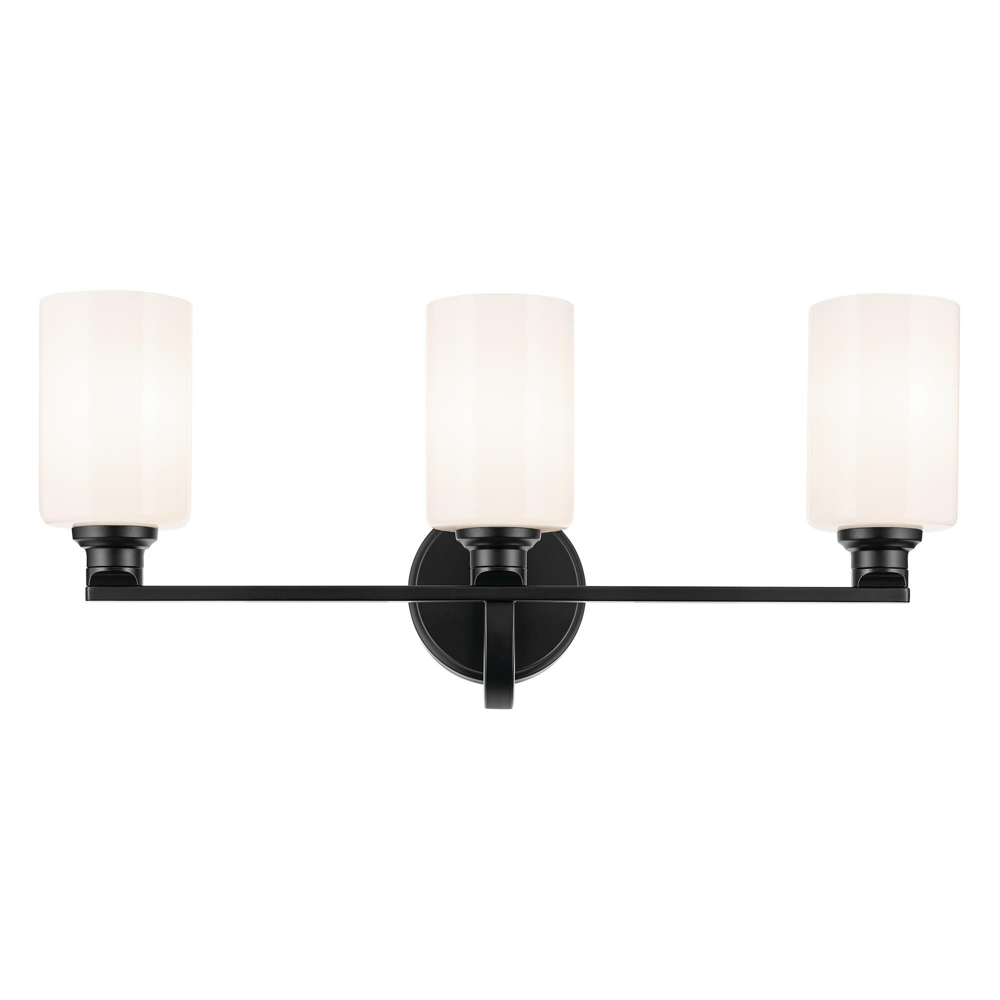 Shown in Black finish and Opal glass