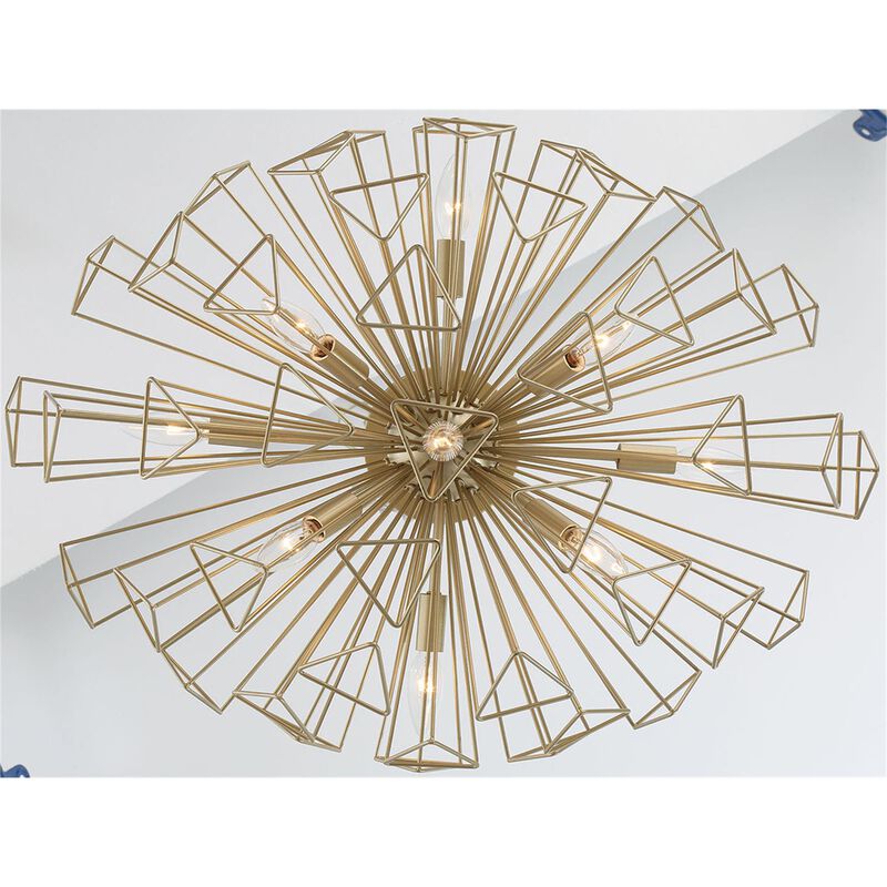 Dendelio 22 Inch 9 Light Semi Flush Mount by Eurofase Lighting