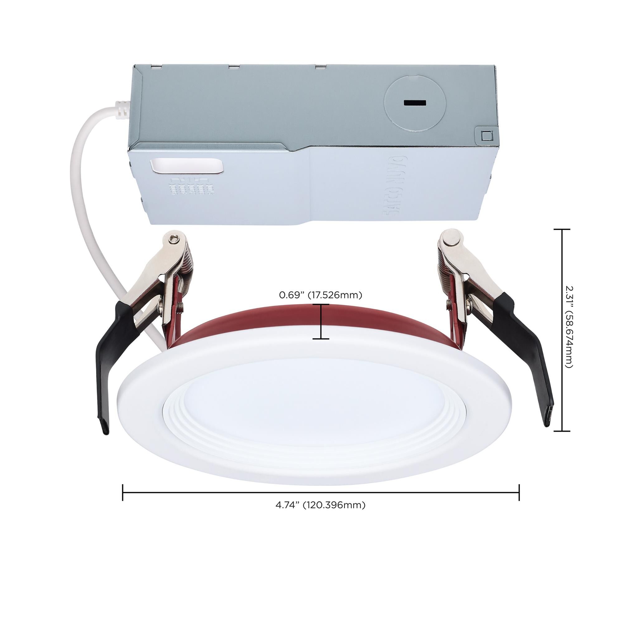 Shown in White and Red finish