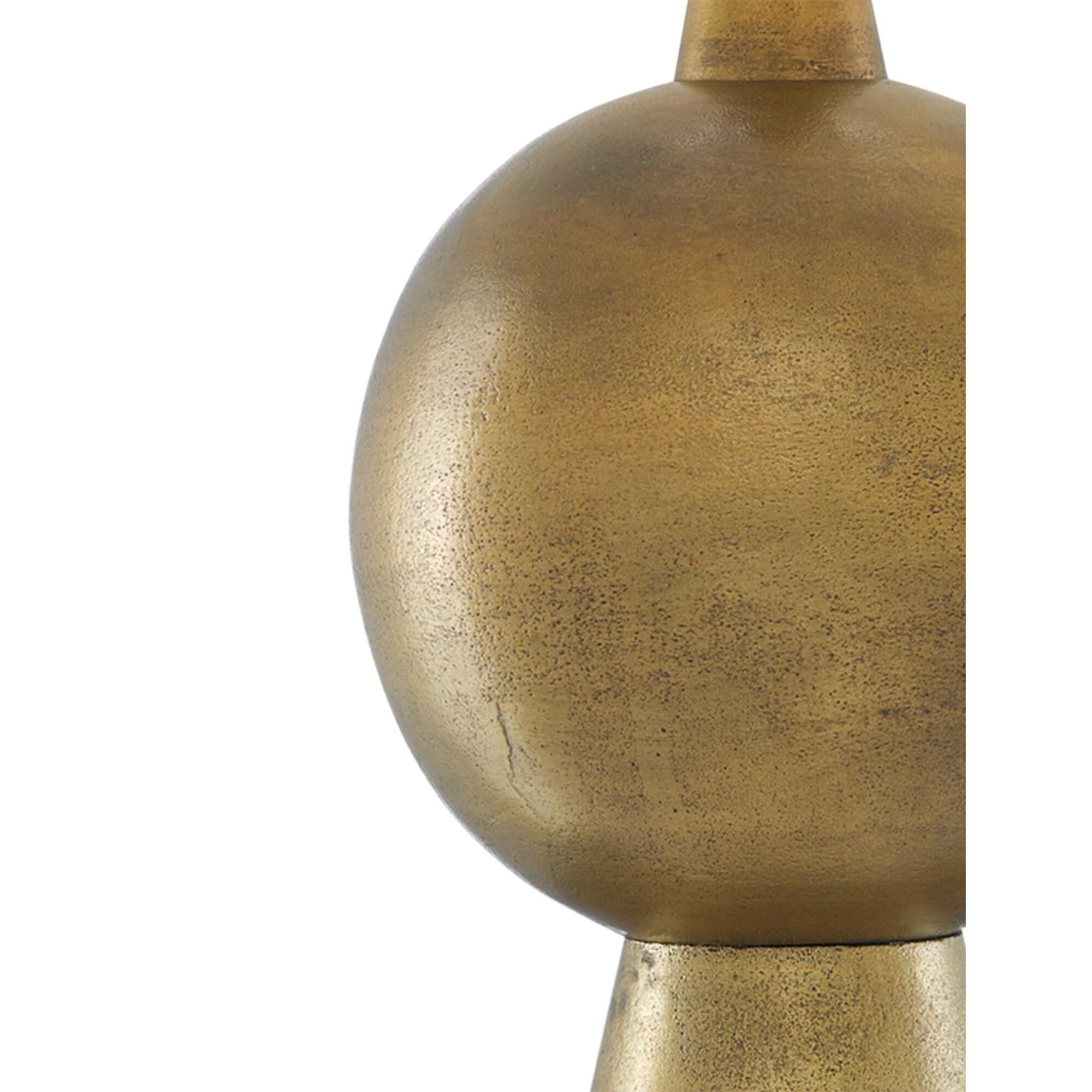 Shown in Antique Brass finish and Natural Flax shade