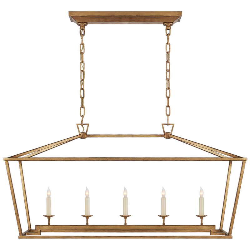 Chapman & Myers Darlana 41 Inch 5 Light Linear Suspension Light by Visual Comfort Signature Collection