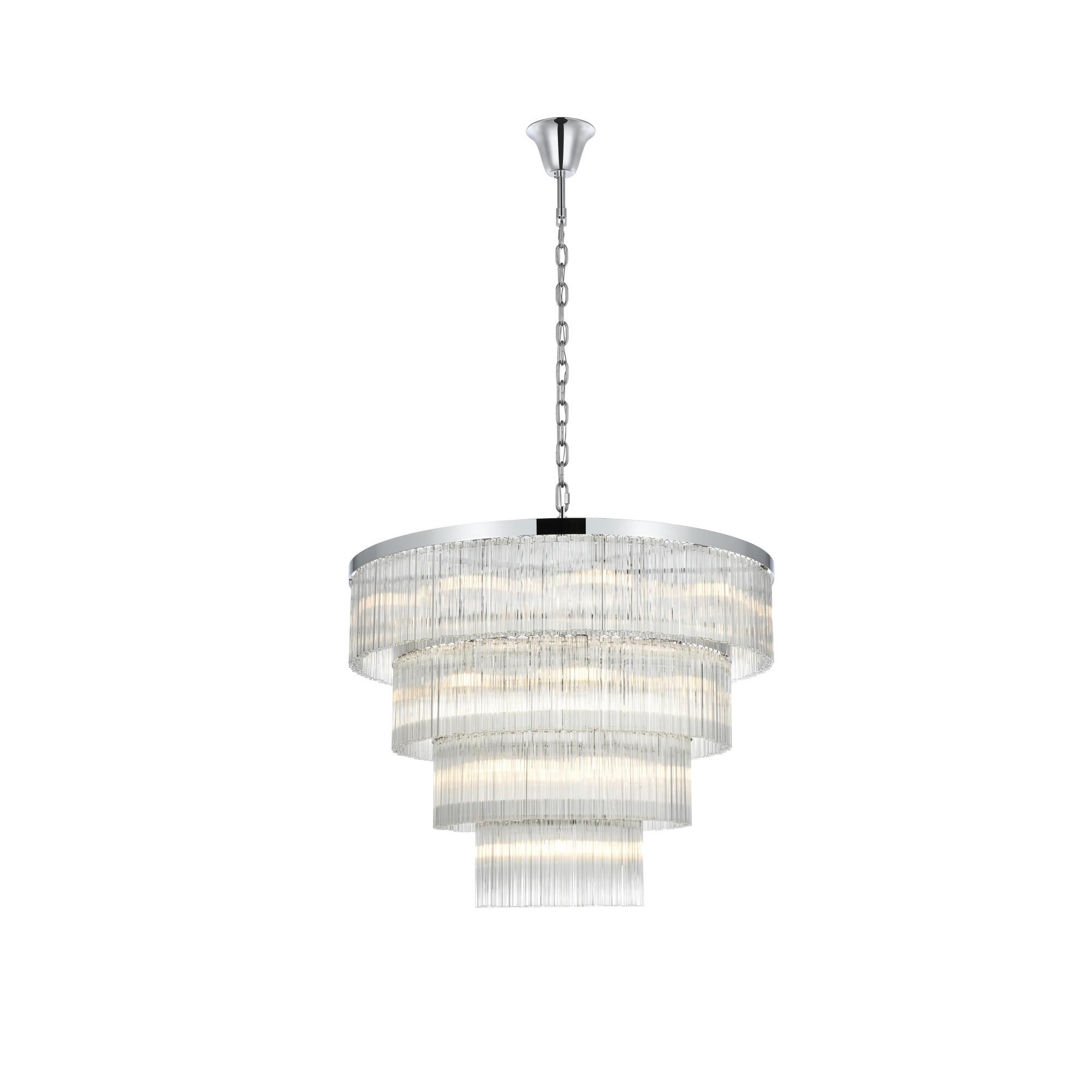 Harlow 40 Inch Chandelier by Elegant Lighting