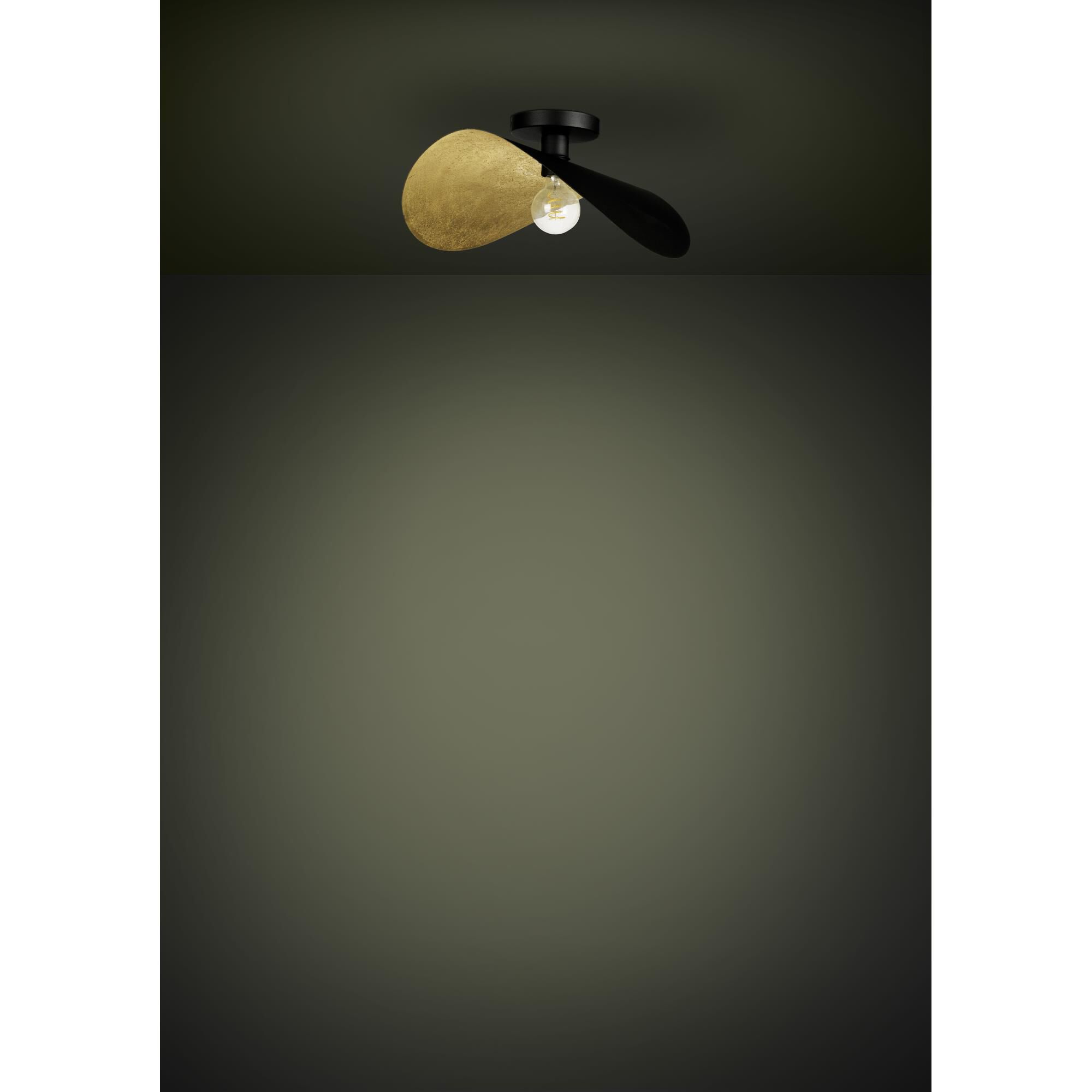 Shown in Black and Gold Leaf finish