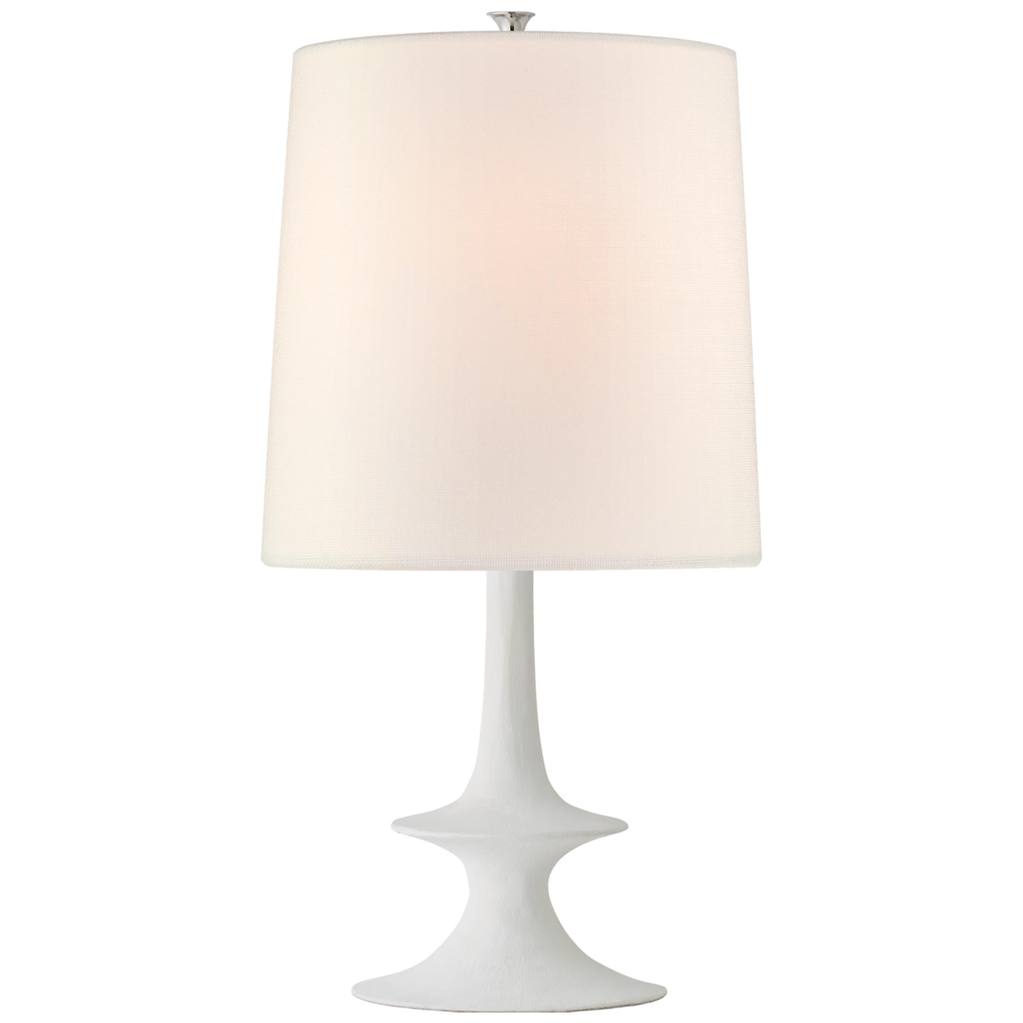 Shown in Plaster White finish and Linen shade
