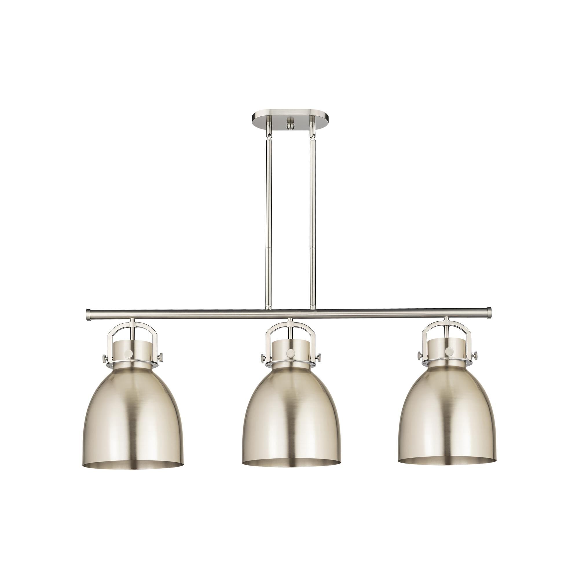 Shown in Satin Nickel finish and Satin Nickel Steel shade